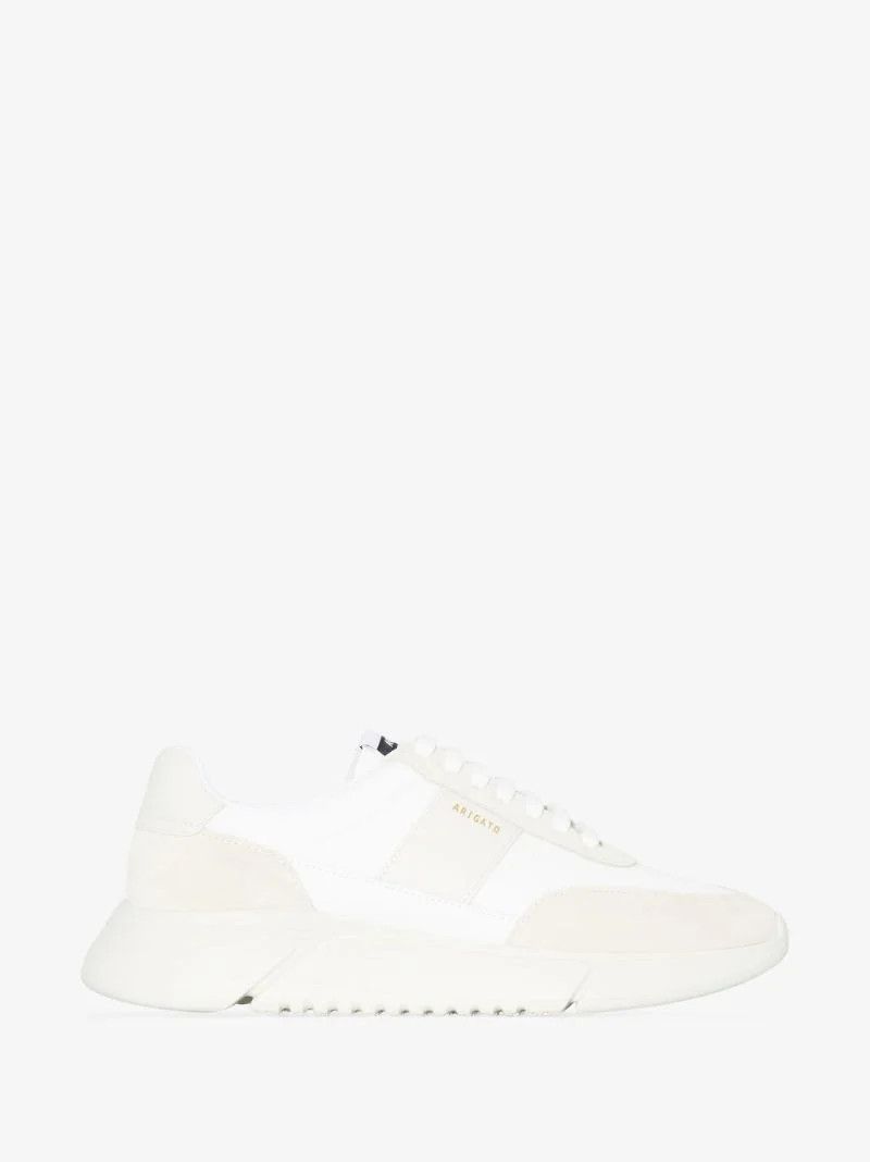 White Genesis Vintage Runner Leather Sneakers