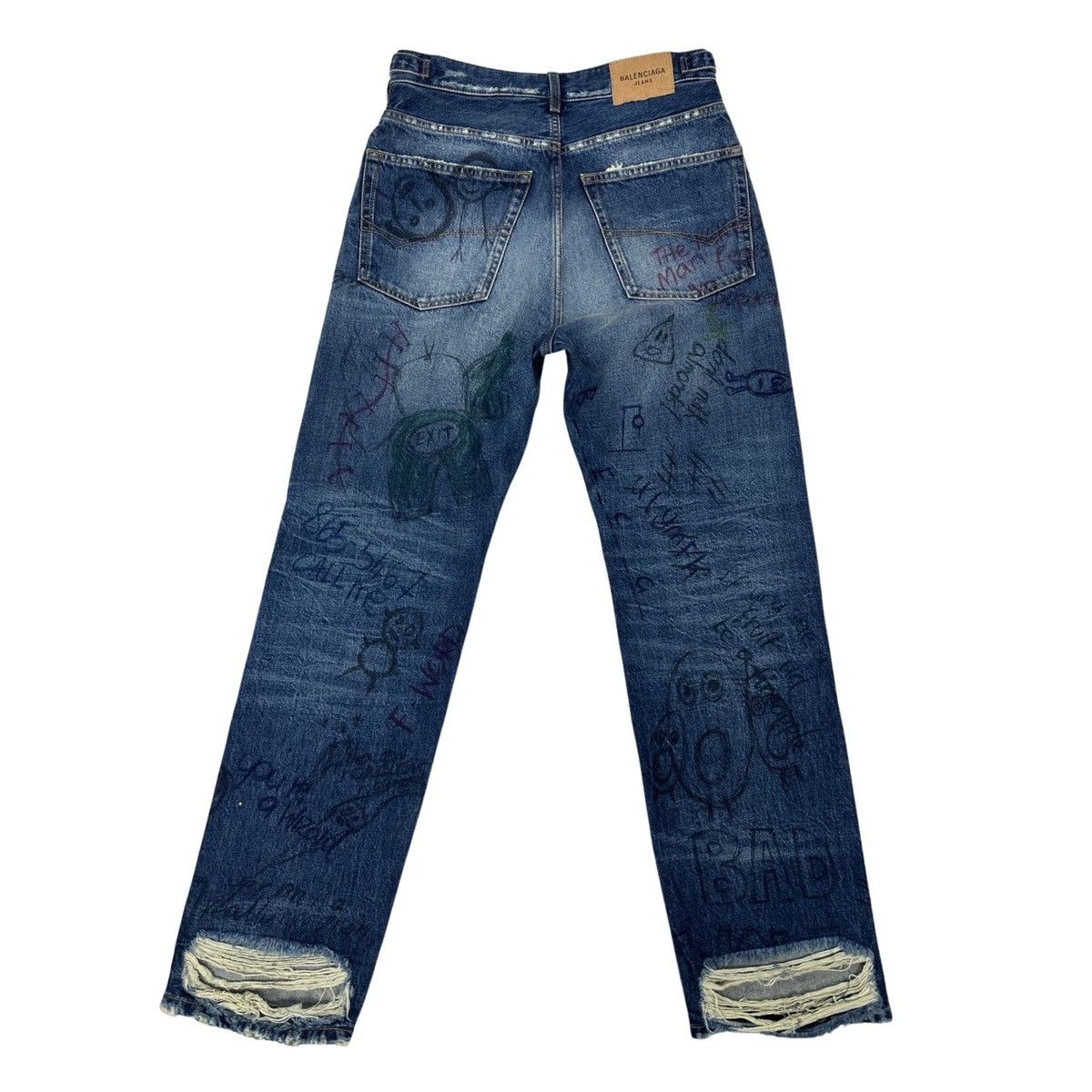Balenciaga *RARE* BALENCIAGA AW 22 Scribble denim Size US 34 / EU 50 - 2 Thumbnail