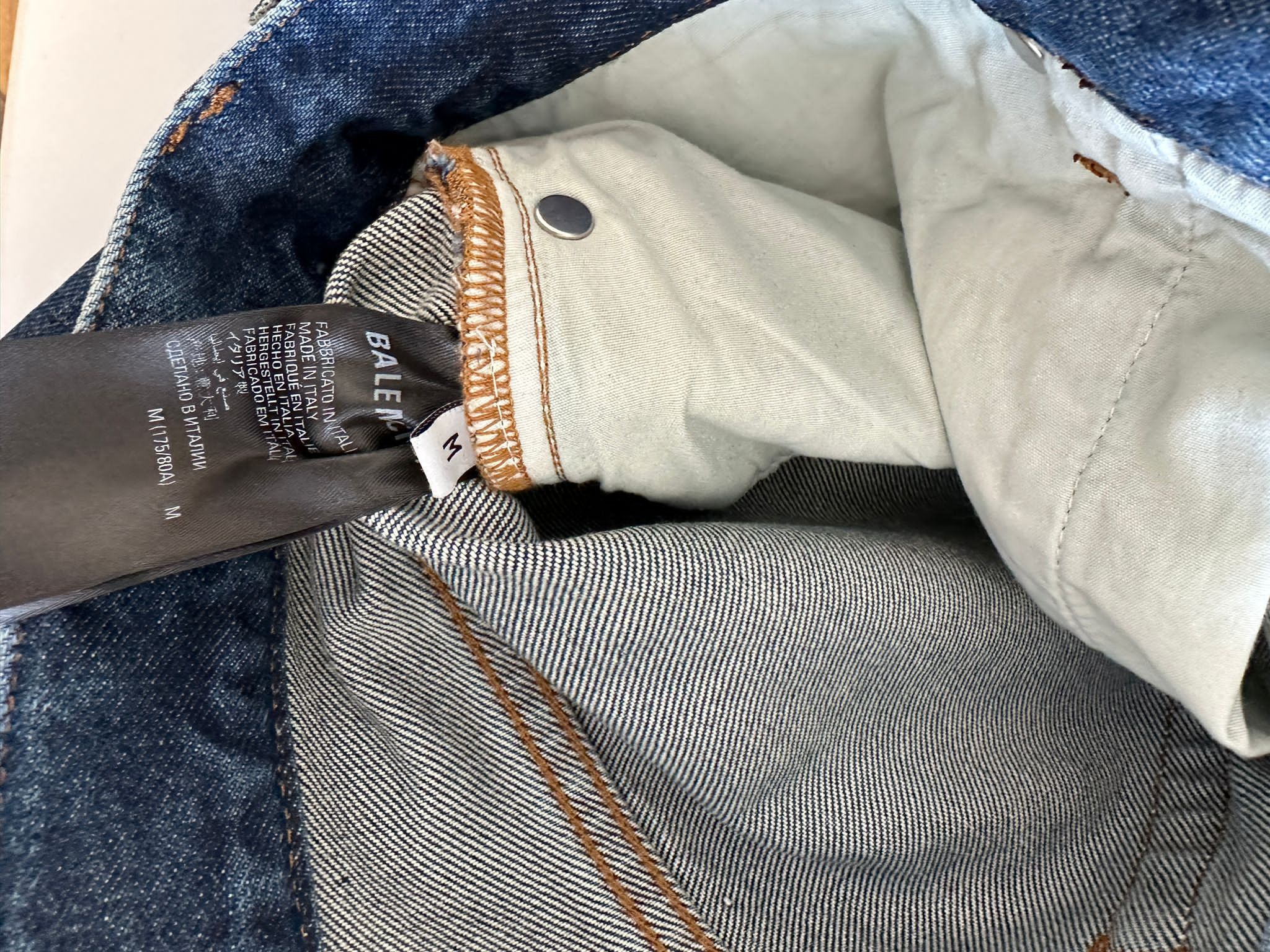 Balenciaga *RARE* BALENCIAGA AW 22 Scribble denim Size US 34 / EU 50 - 7 Thumbnail