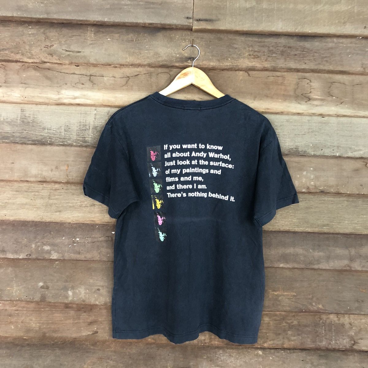 Andy Warhol Andy Warhol Black faded Short Sleeve Tshirt #3295 Size US M / EU 48-50 / 2 - 12 Thumbnail