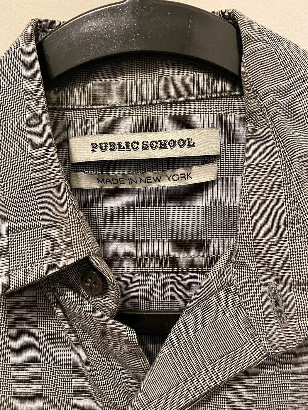 Public School Plaid Shirt W/contrast Sleeves Size US XS / EU 42 / 0 - 2 Thumbnail