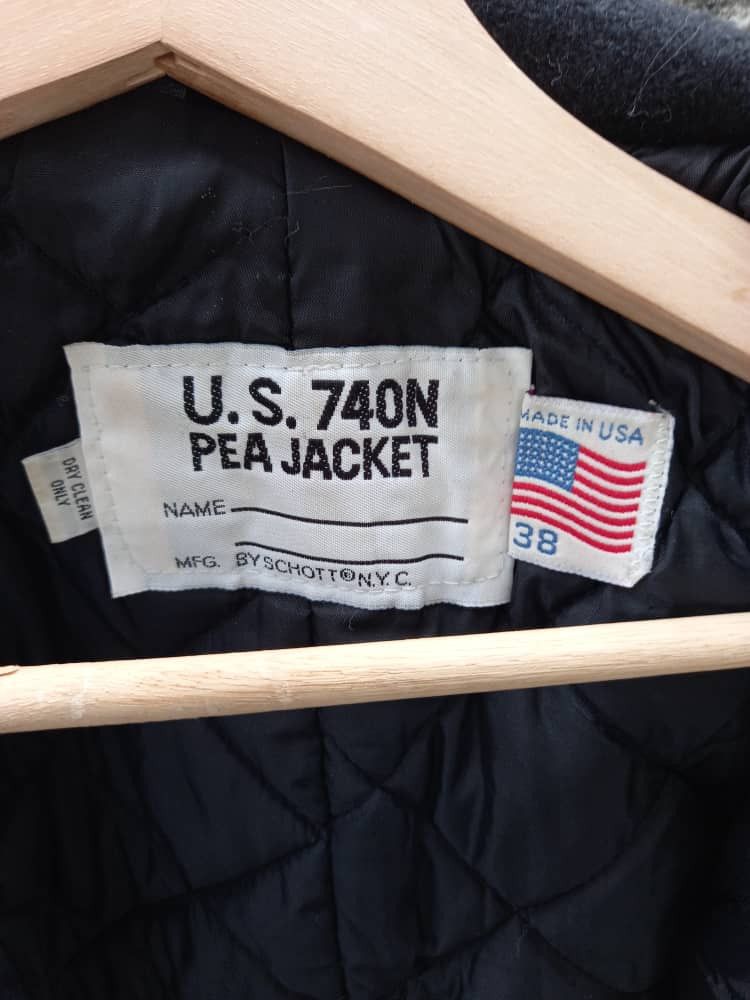 Schott Vintage U.S.740N Peacoat Jacket Size US M / EU 48-50 / 2 - 12 Thumbnail