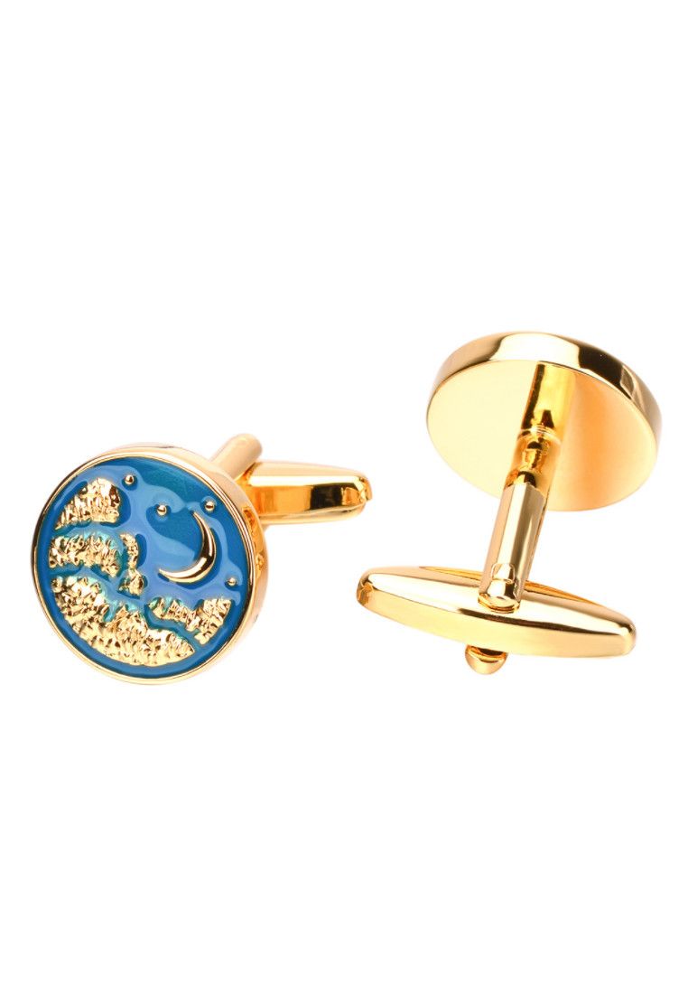 Other Gold Moon and Blue Planet Men Cufflinks Size ONE SIZE - 4 Thumbnail