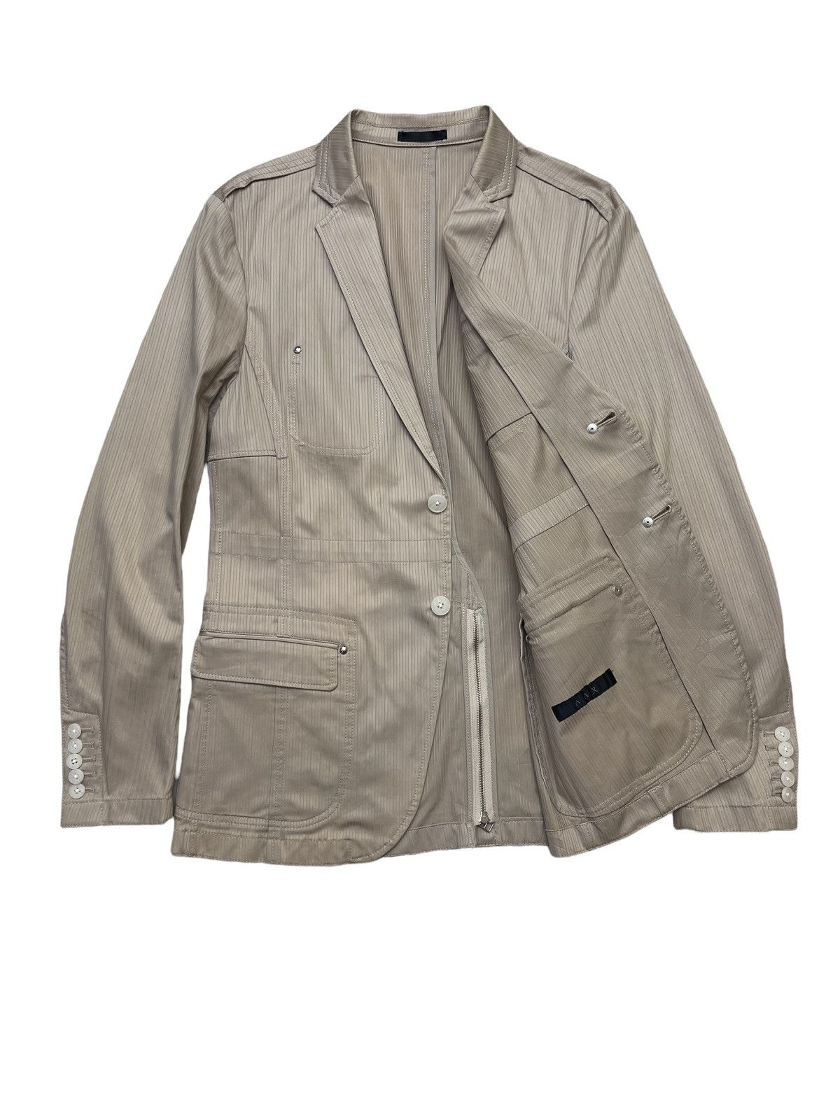 Yohji Yamamoto Yohji Yamamoto AAR Pencil Stripe Jacket Size US M / EU 48-50 / 2 - 2 Thumbnail