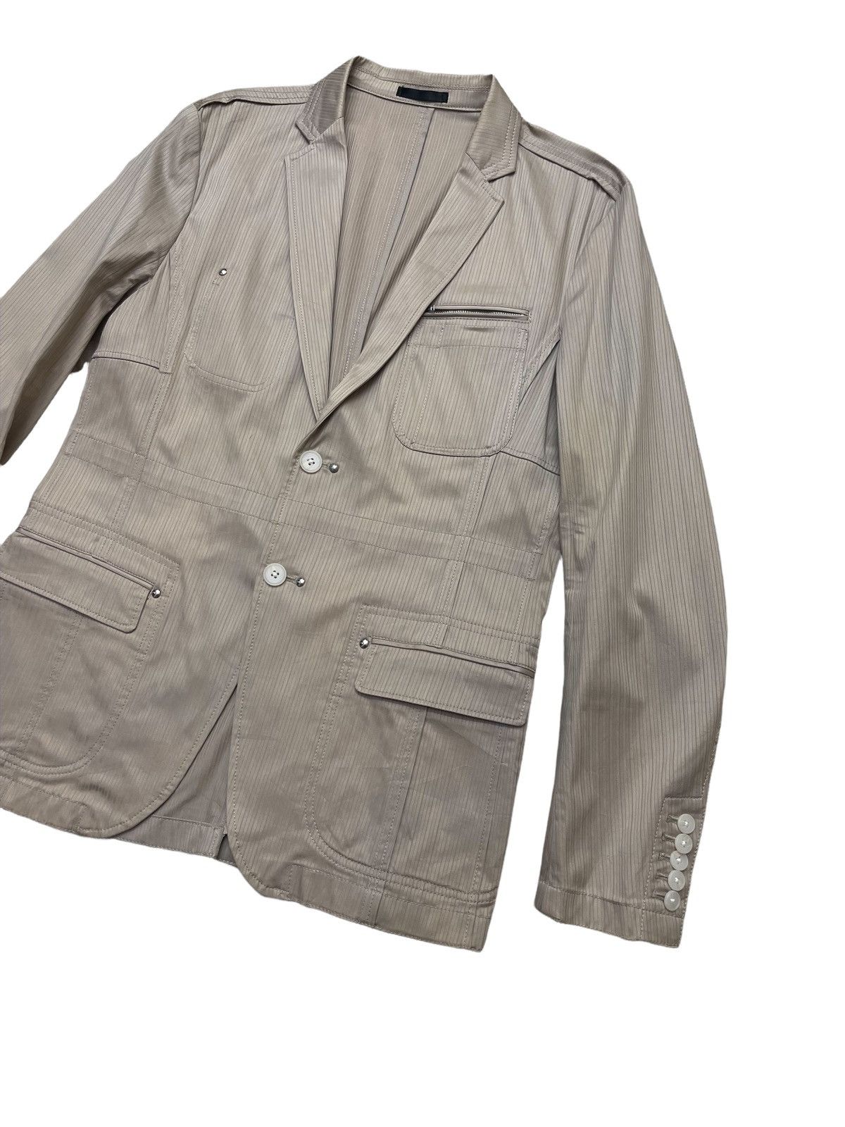 Yohji Yamamoto Yohji Yamamoto AAR Pencil Stripe Jacket Size US M / EU 48-50 / 2 - 8 Thumbnail