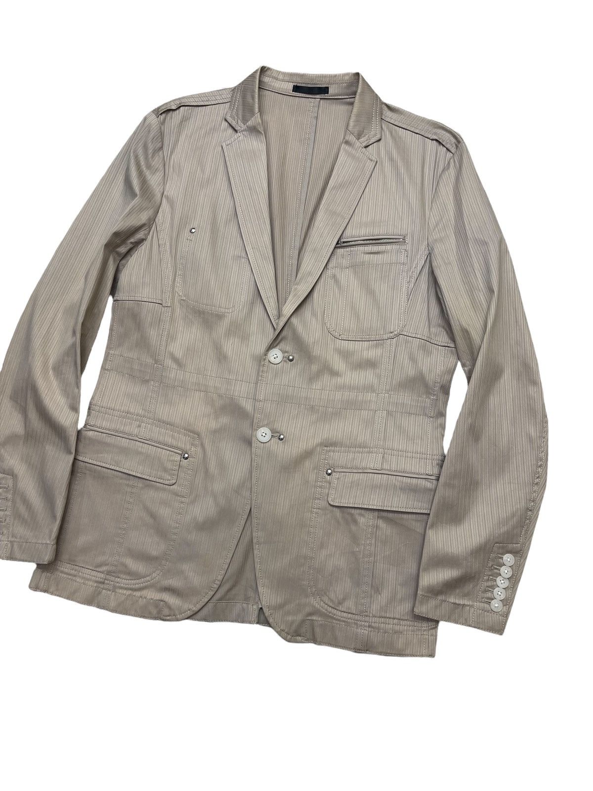 Yohji Yamamoto Yohji Yamamoto AAR Pencil Stripe Jacket Size US M / EU 48-50 / 2 - 5 Thumbnail
