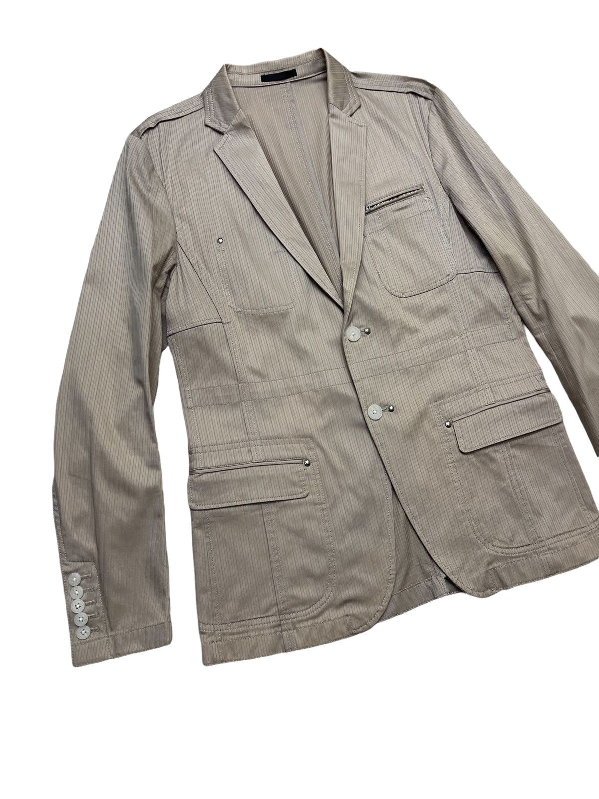 Yohji Yamamoto Yohji Yamamoto AAR Pencil Stripe Jacket Size US M / EU 48-50 / 2 - 6 Thumbnail
