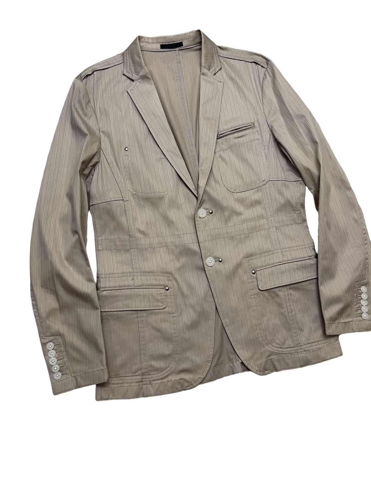 Yohji Yamamoto Yohji Yamamoto AAR Pencil Stripe Jacket Size US M / EU 48-50 / 2 - 4 Thumbnail