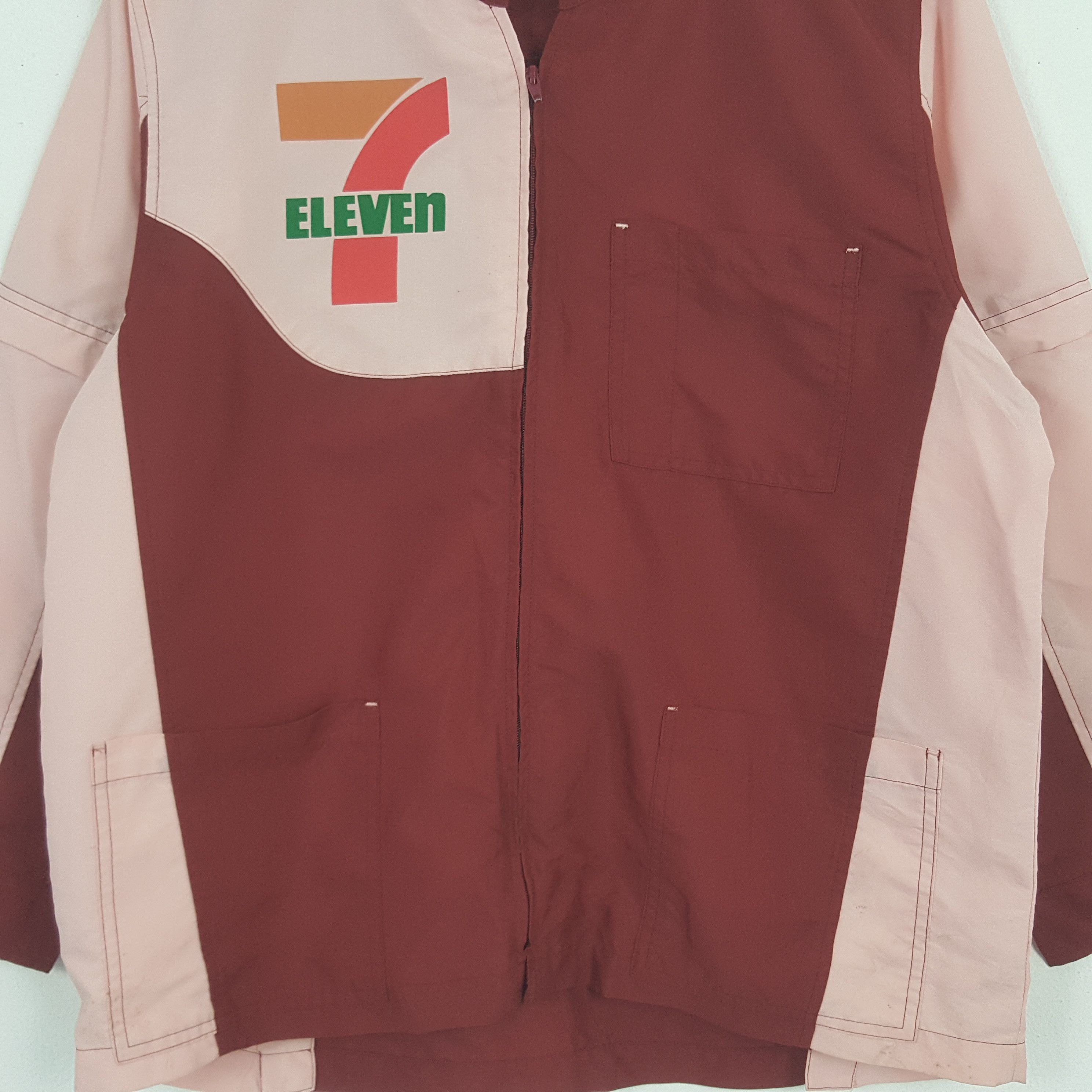 Japanese Brand × Vintage Vintage 7 Eleven Big Logo Worker Jacket Size US L / EU 52-54 / 3 - 2 Thumbnail