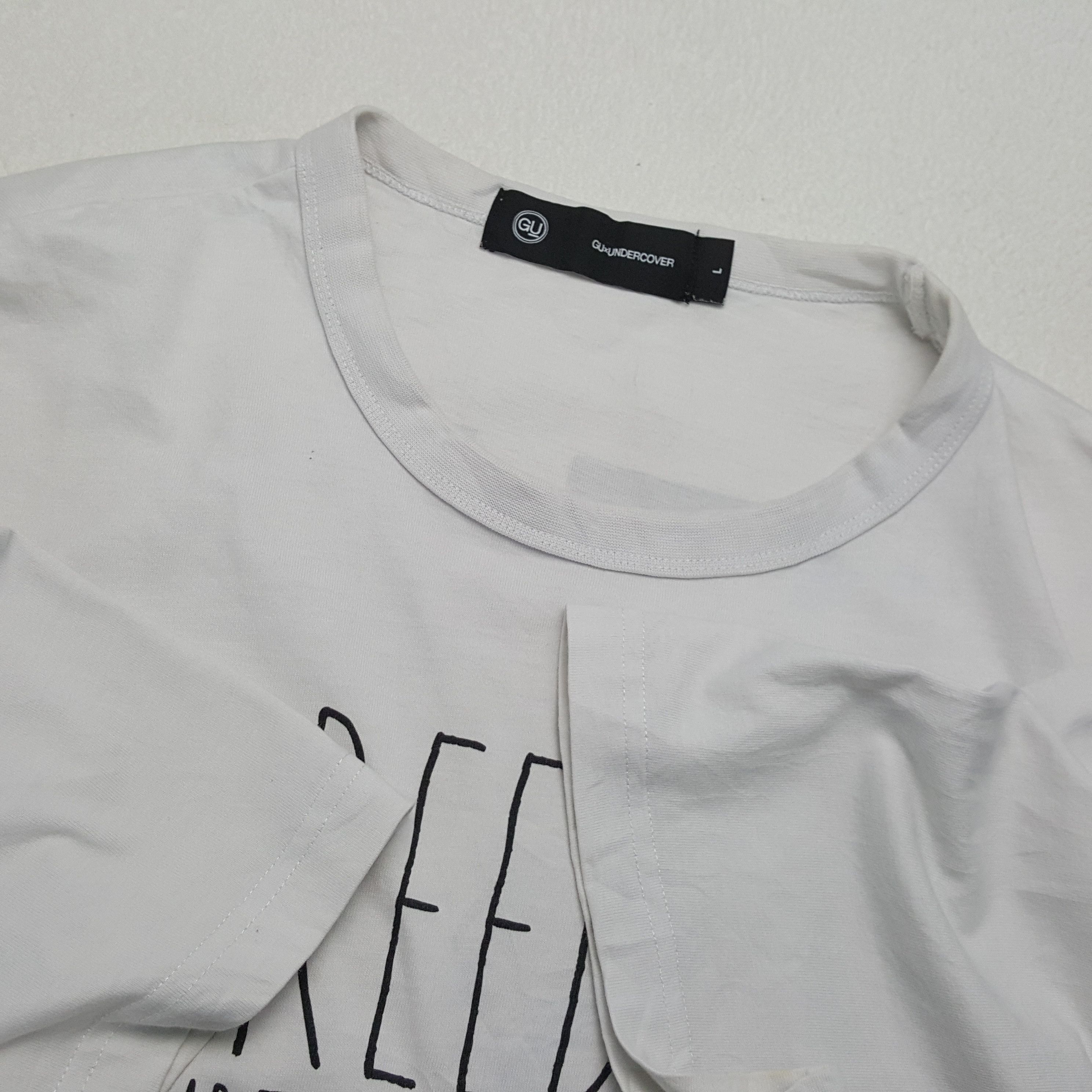 GU × Undercover × Vintage GU X UNDERCOVER Japanese Brand Custom Big Logo Tshirt Size US XL / EU 56 / 4 - 8 Thumbnail