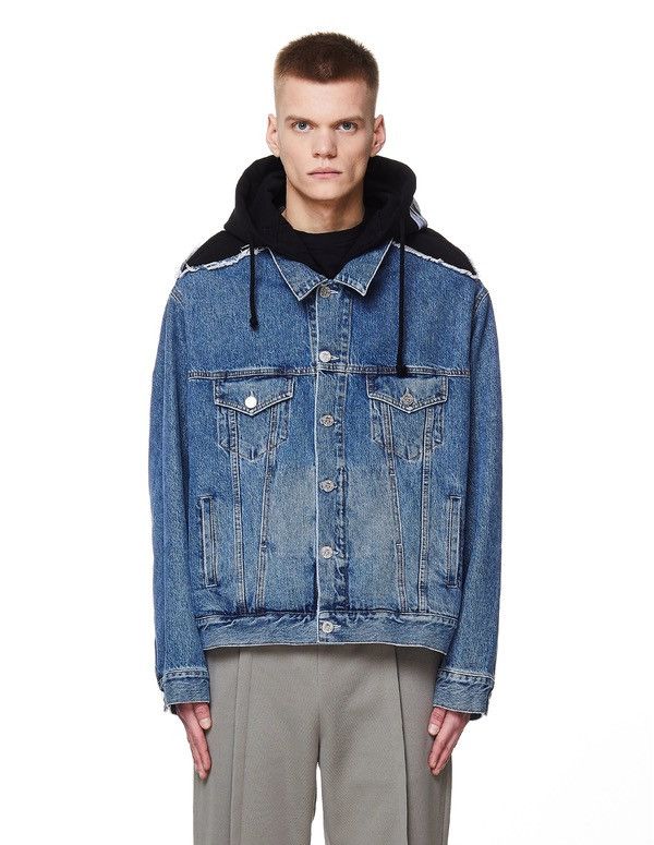 Vetements Vetements Oversized Hooded Denim Jacket Size US S / EU 44-46 / 1 - 3 Thumbnail