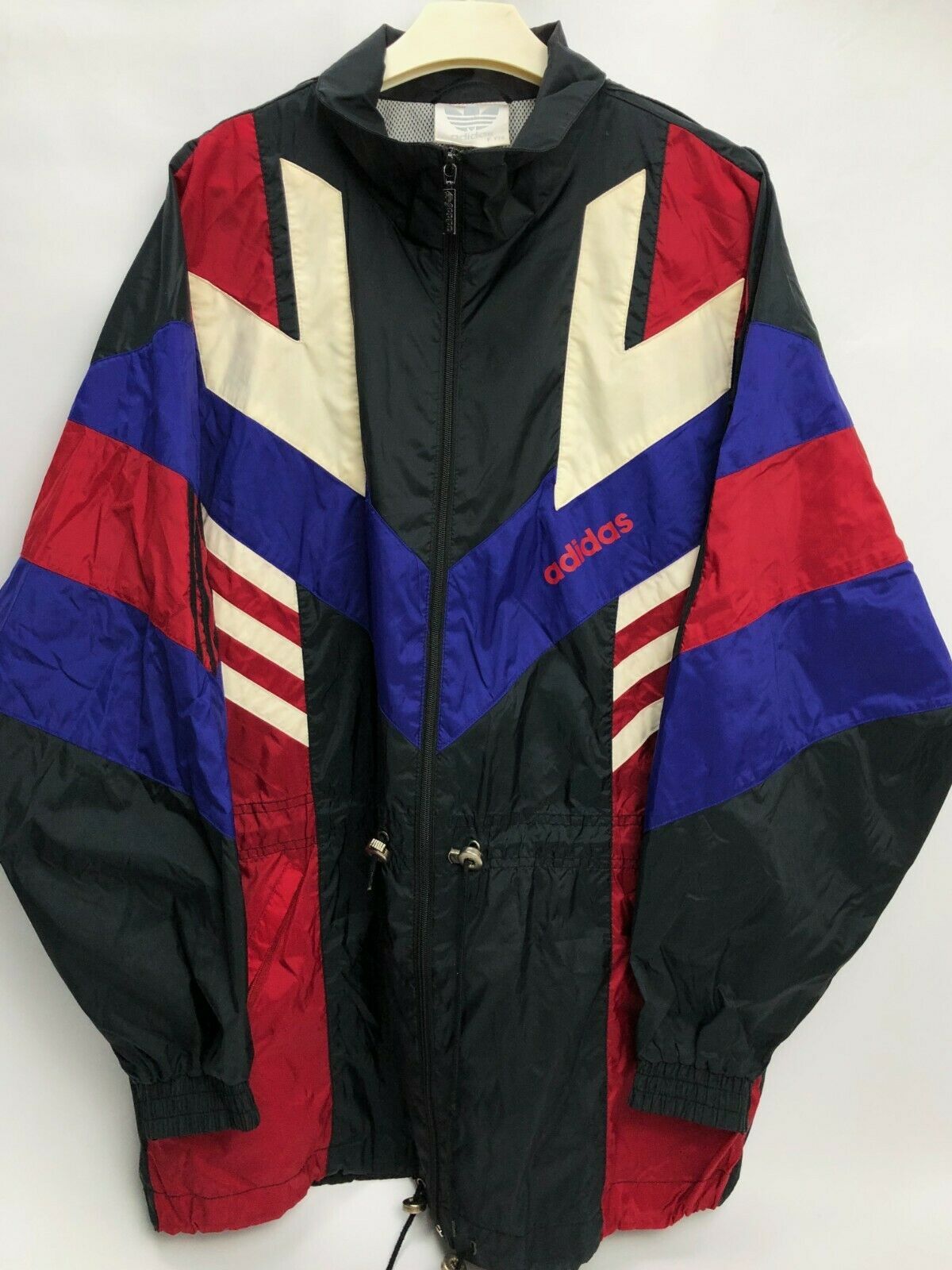 vintage Adidas hooded zip parka bomber jacket rains coat