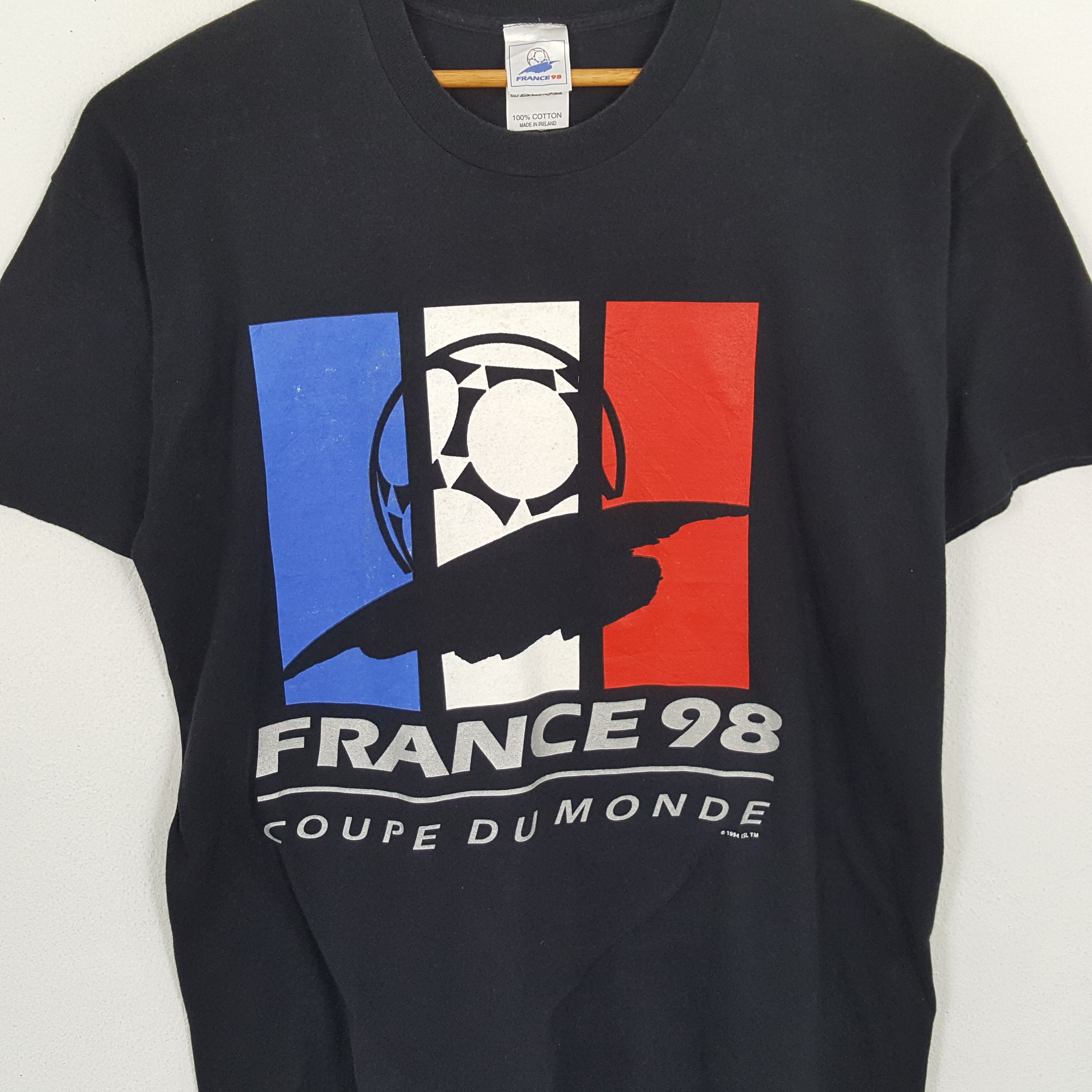 Adidas × Vintage Vintage 90's ADIDAS FRANCE 98 COUPE DU MONDE T-Shirt Size US XL / EU 56 / 4 - 2 Thumbnail