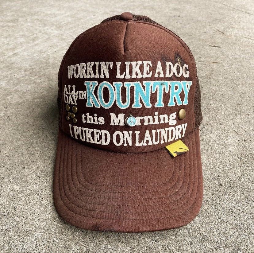 Kapital × Kapital Kountry Kapital Kountry Dog Trucker Hat Remake studded Size ONE SIZE - 1 Thumbnail