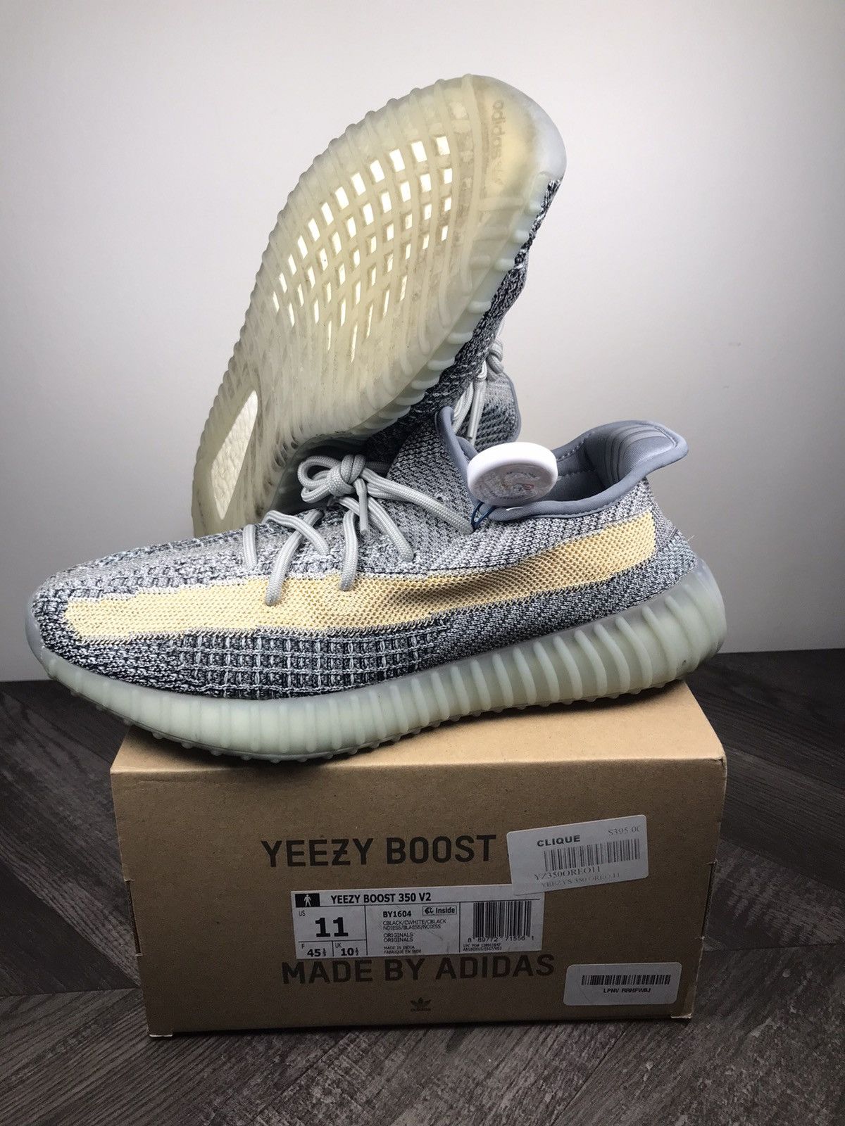 Adidas × Kanye West Adidas Yeezy Boost 350 V2 Ash Blue Size US 10 / EU 43 - 1 Thumbnail