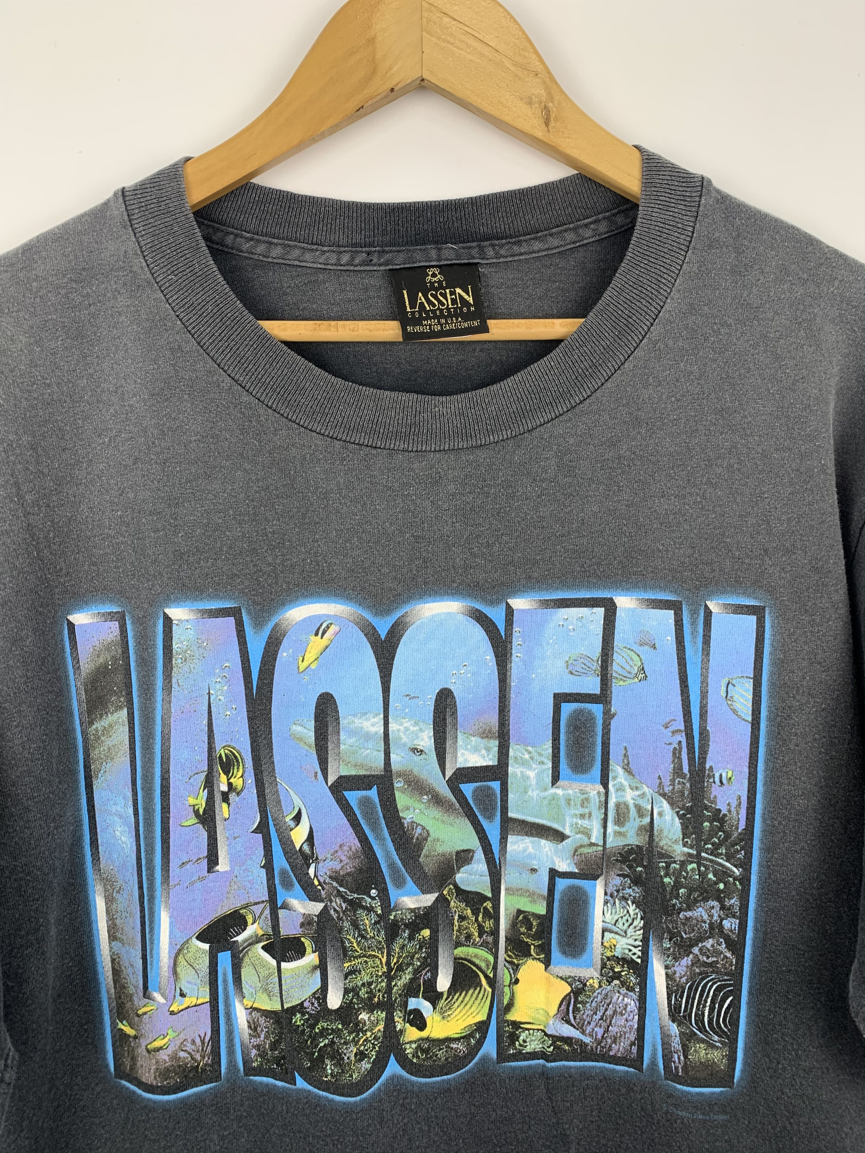 Habitat Vintage 90s Lassen Habitat Faded Black Tees TA0015 Size US L / EU 52-54 / 3 - 8 Thumbnail