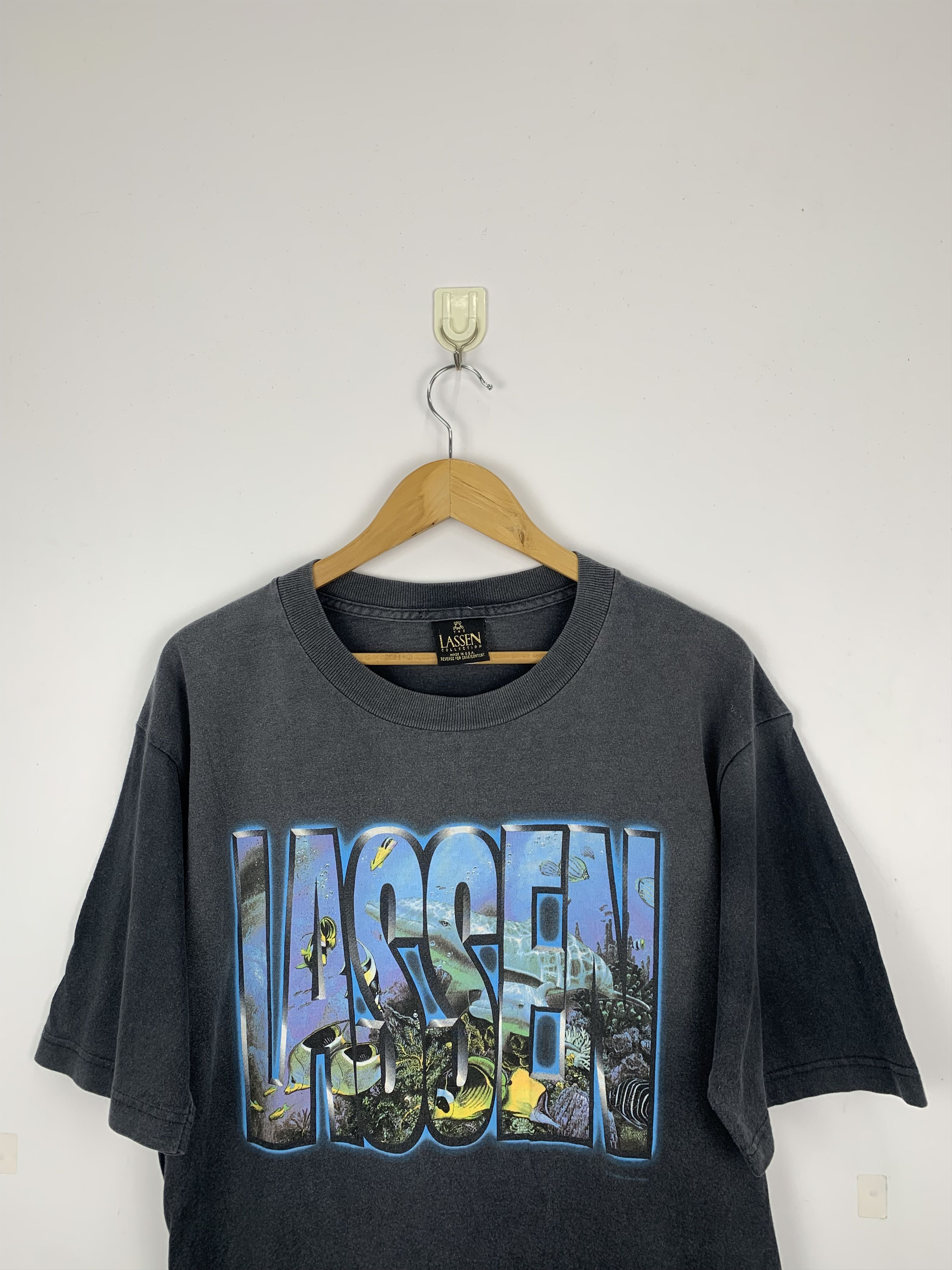 Habitat Vintage 90s Lassen Habitat Faded Black Tees TA0015 Size US L / EU 52-54 / 3 - 2 Thumbnail