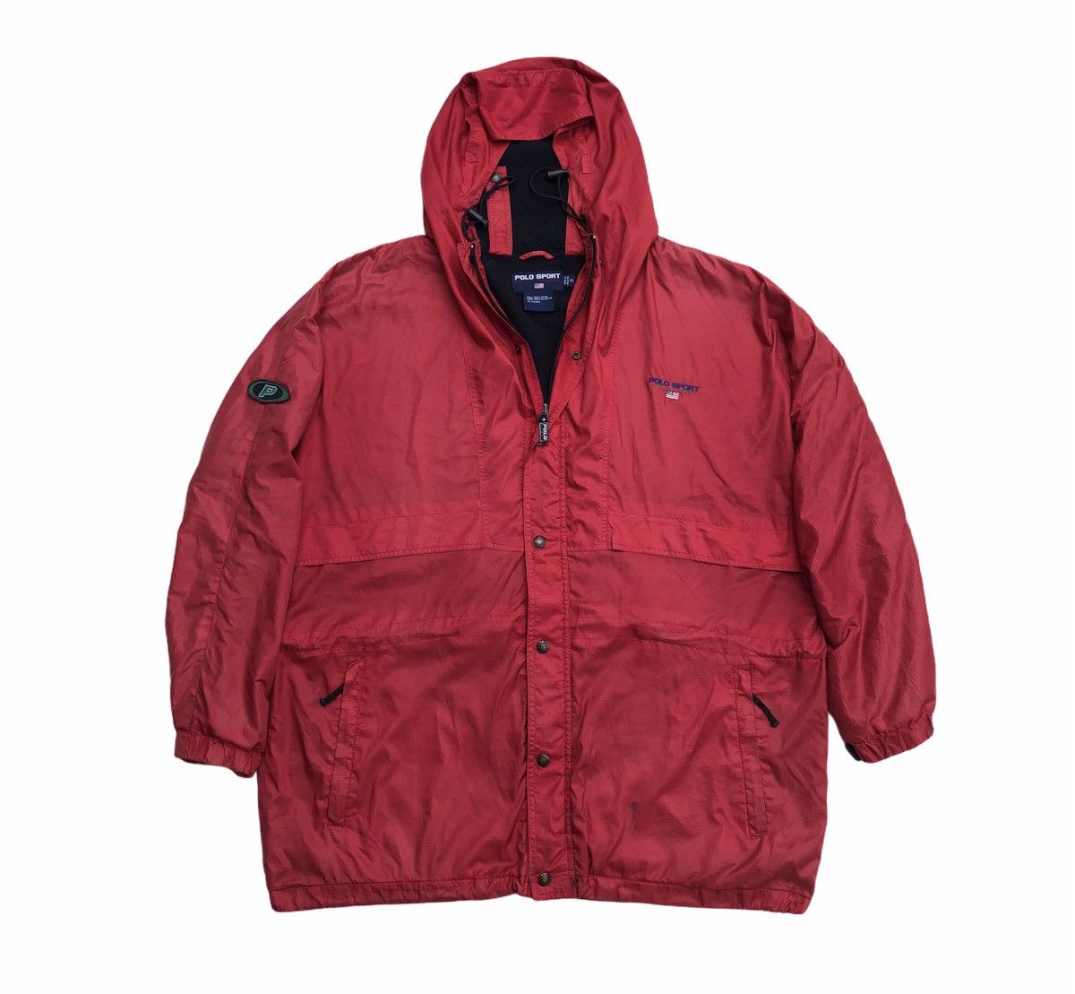 Polo Ralph Lauren Polo Sport Ralph Lauren Full Zip Rain Hooded Size US XL / EU 56 / 4 - 5 Thumbnail