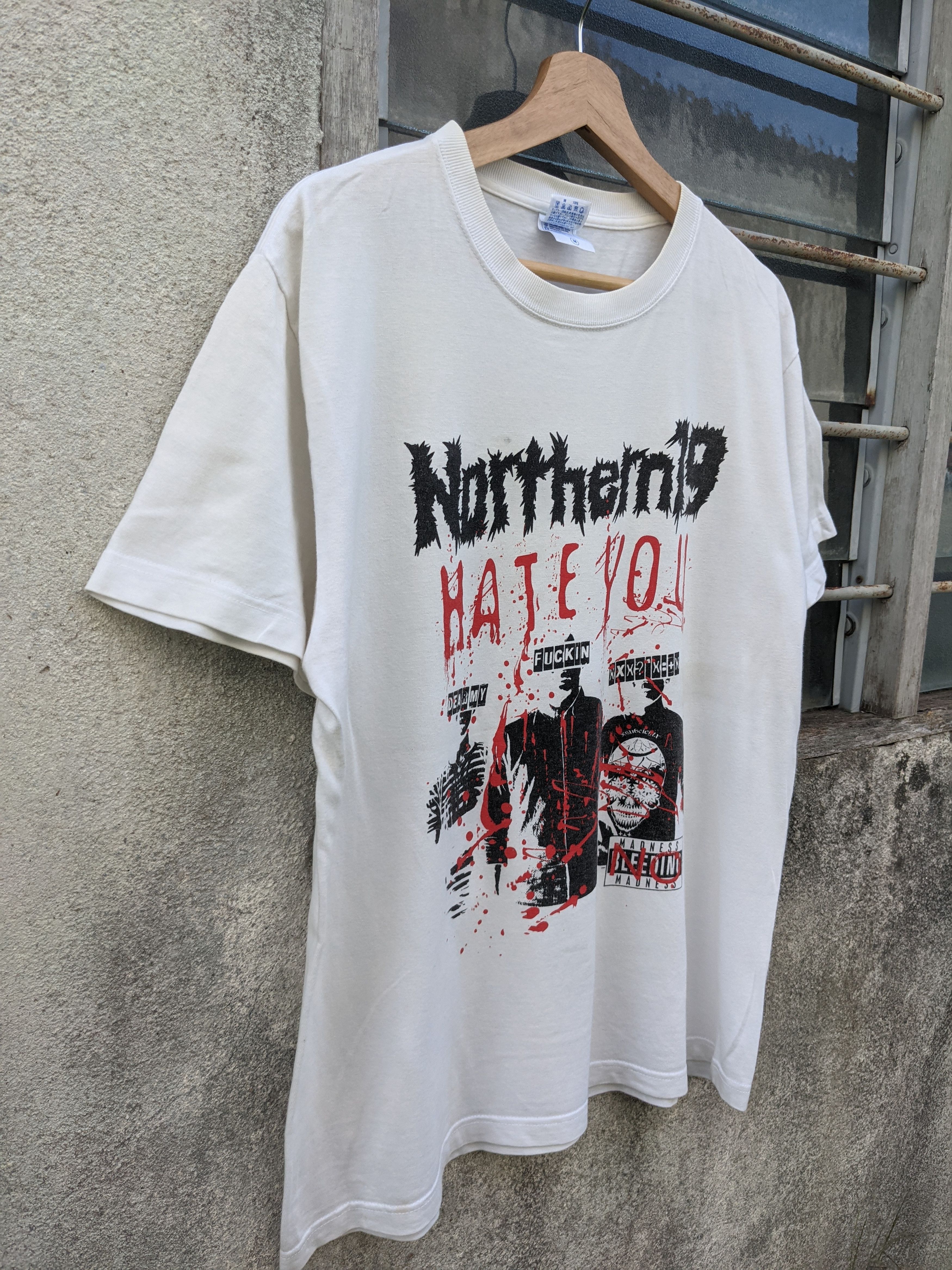 Band Tees Northern 19 Hate You Punk Band Japan Size US M / EU 48-50 / 2 - 3 Thumbnail