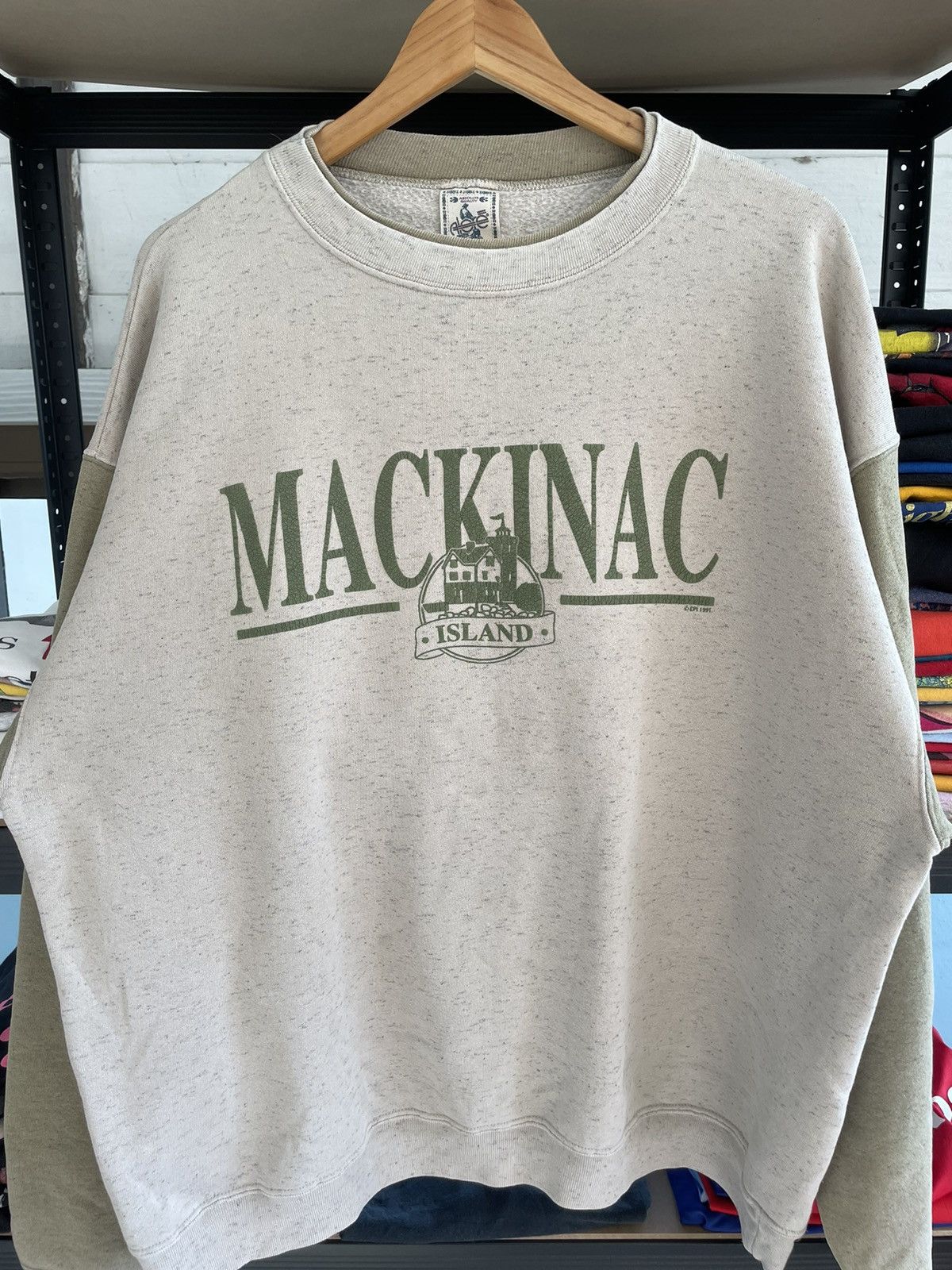 Vintage Vintage Mackinac Island 1992 Green Sweater Shirts Size US XL / EU 56 / 4 - 1 Thumbnail