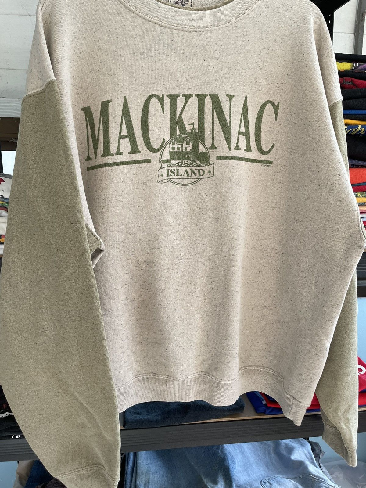 Vintage Vintage Mackinac Island 1992 Green Sweater Shirts Size US XL / EU 56 / 4 - 2 Thumbnail