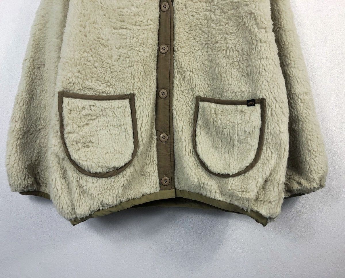 Alpha Industries Rare Alpha Industries Faux Fur Button Jacket Size US M / EU 48-50 / 2 - 3 Thumbnail