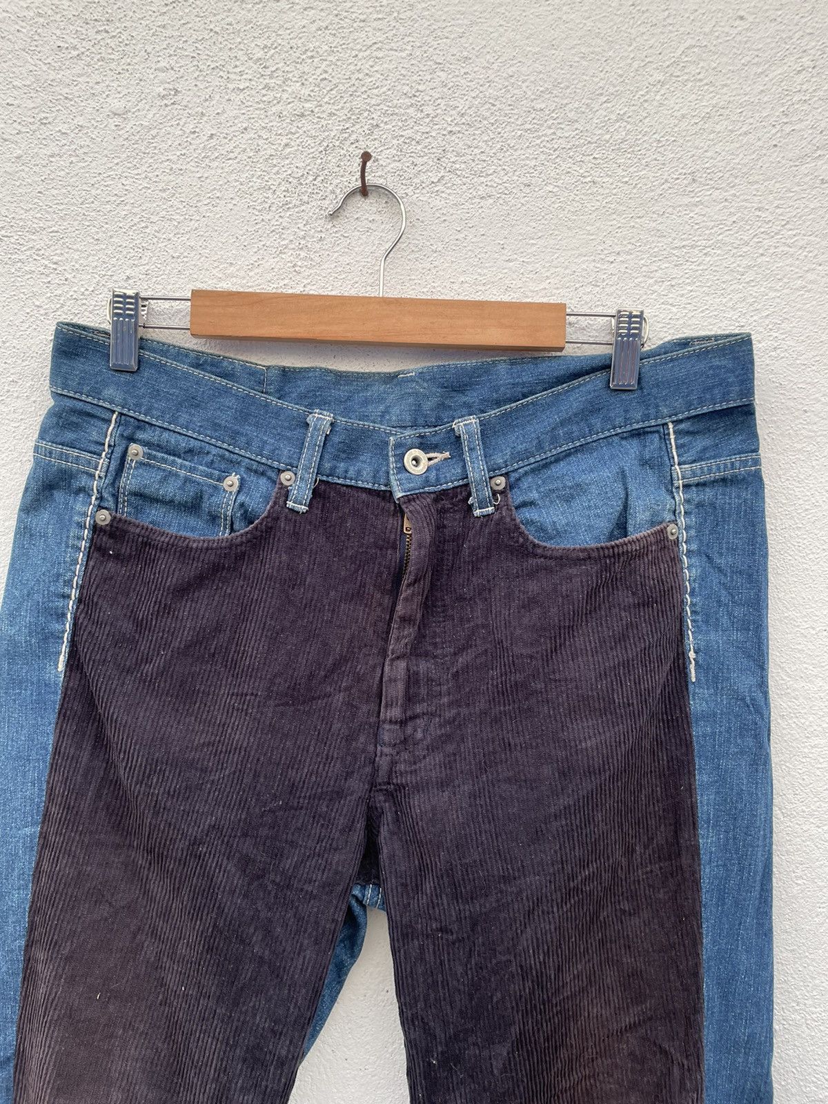 If Six Was Nine × Japanese Brand Made In Japan My Panda Patch Work Pants Size US 34 / EU 50 - 2 Thumbnail