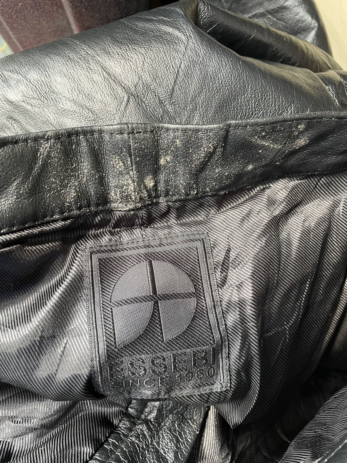 Genuine Leather Vintage Essebi Faded Leather Pants Made In Italy Size US 32 / EU 48 - 16 Thumbnail