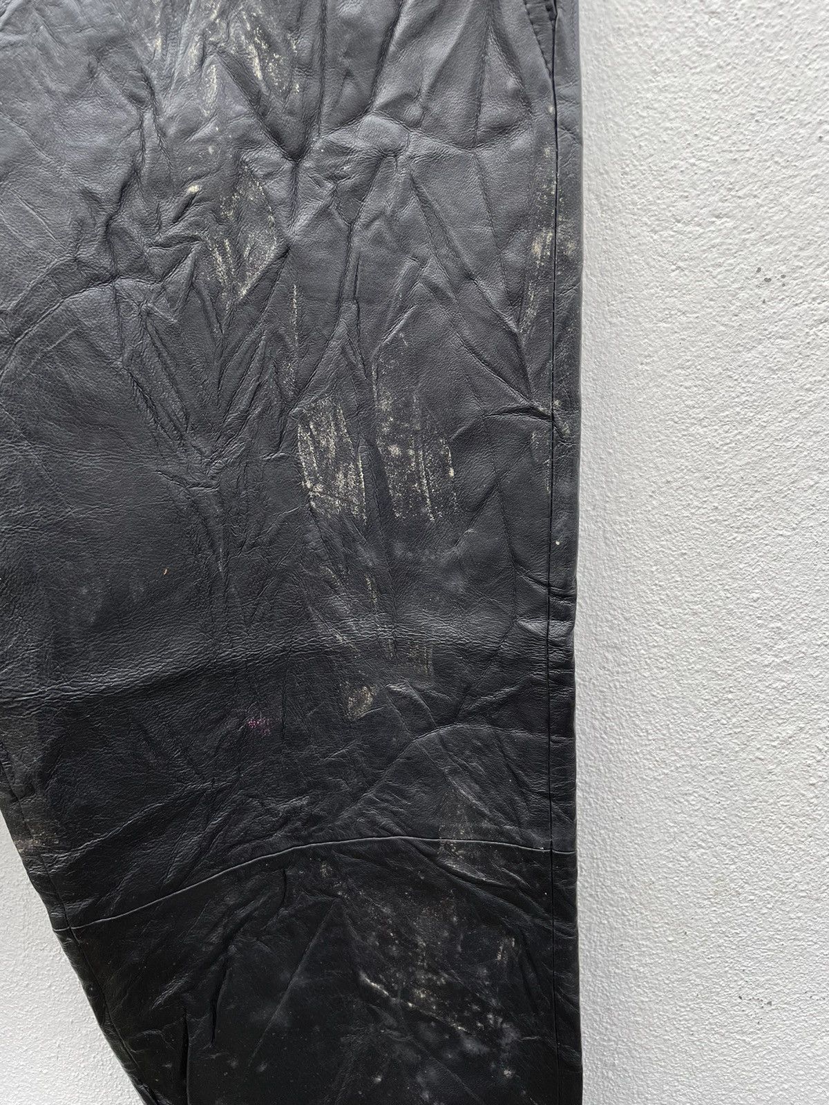 Genuine Leather Vintage Essebi Faded Leather Pants Made In Italy Size US 32 / EU 48 - 4 Thumbnail