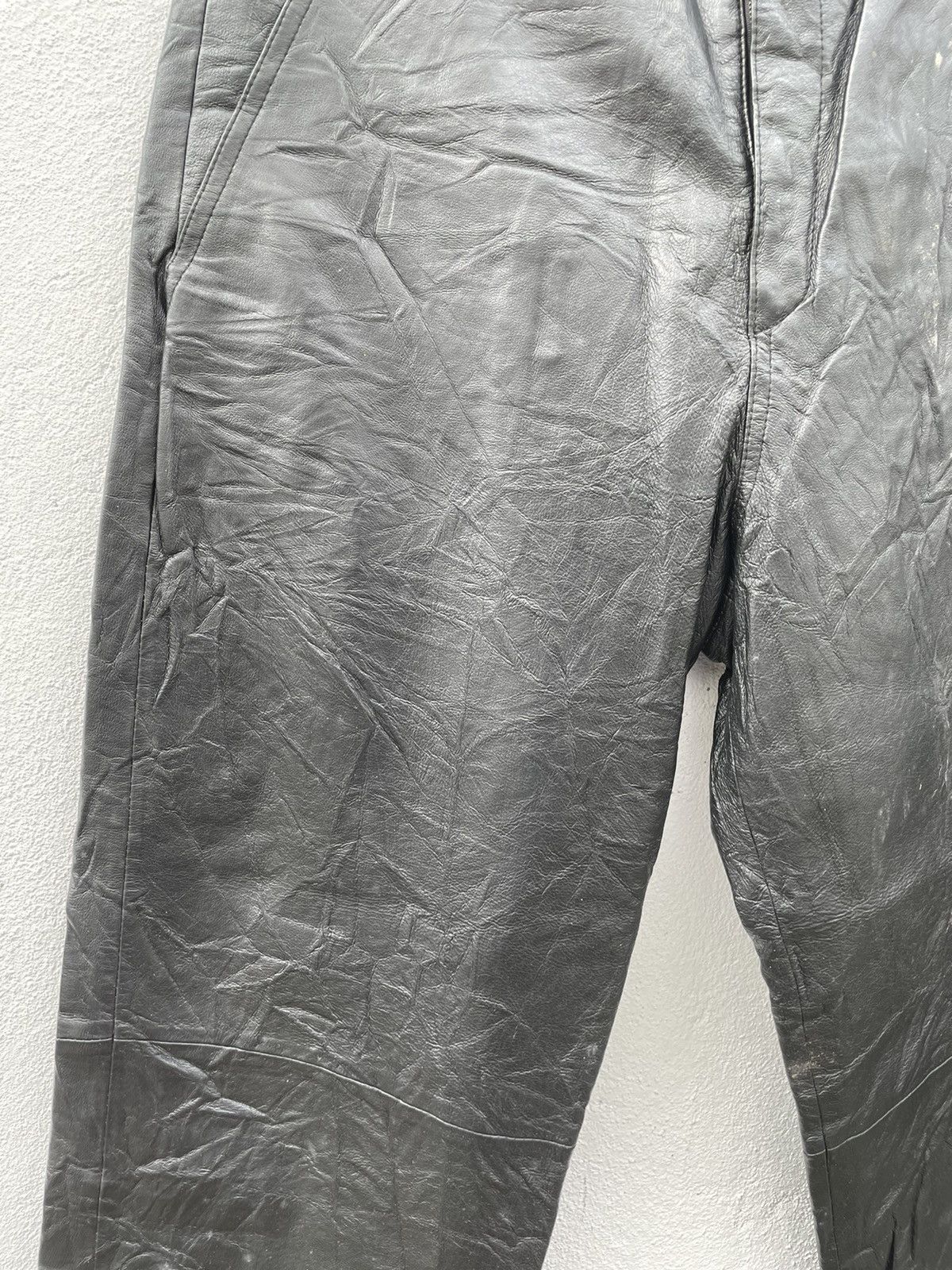 Genuine Leather Vintage Essebi Faded Leather Pants Made In Italy Size US 32 / EU 48 - 7 Thumbnail