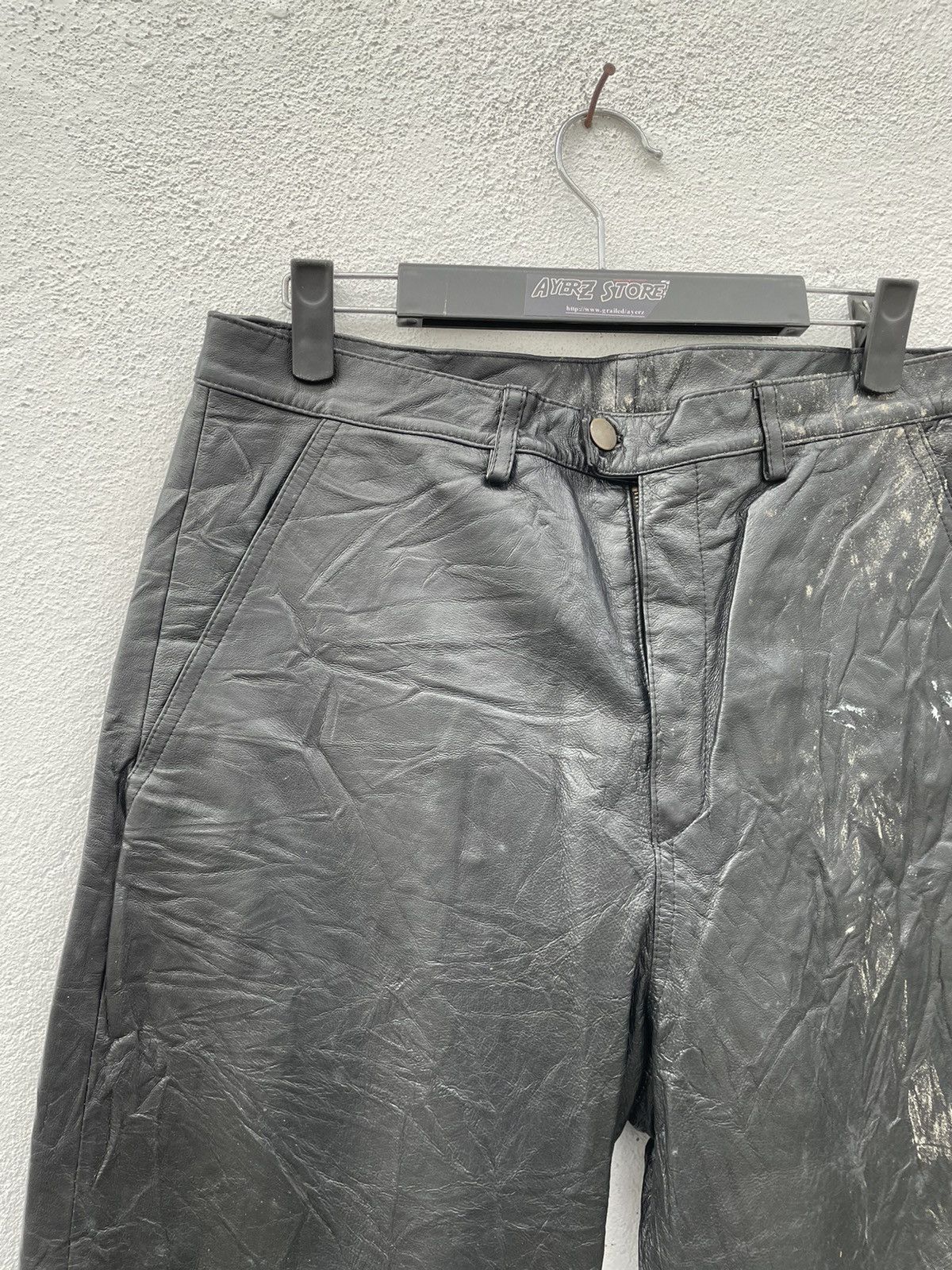 Genuine Leather Vintage Essebi Faded Leather Pants Made In Italy Size US 32 / EU 48 - 8 Thumbnail