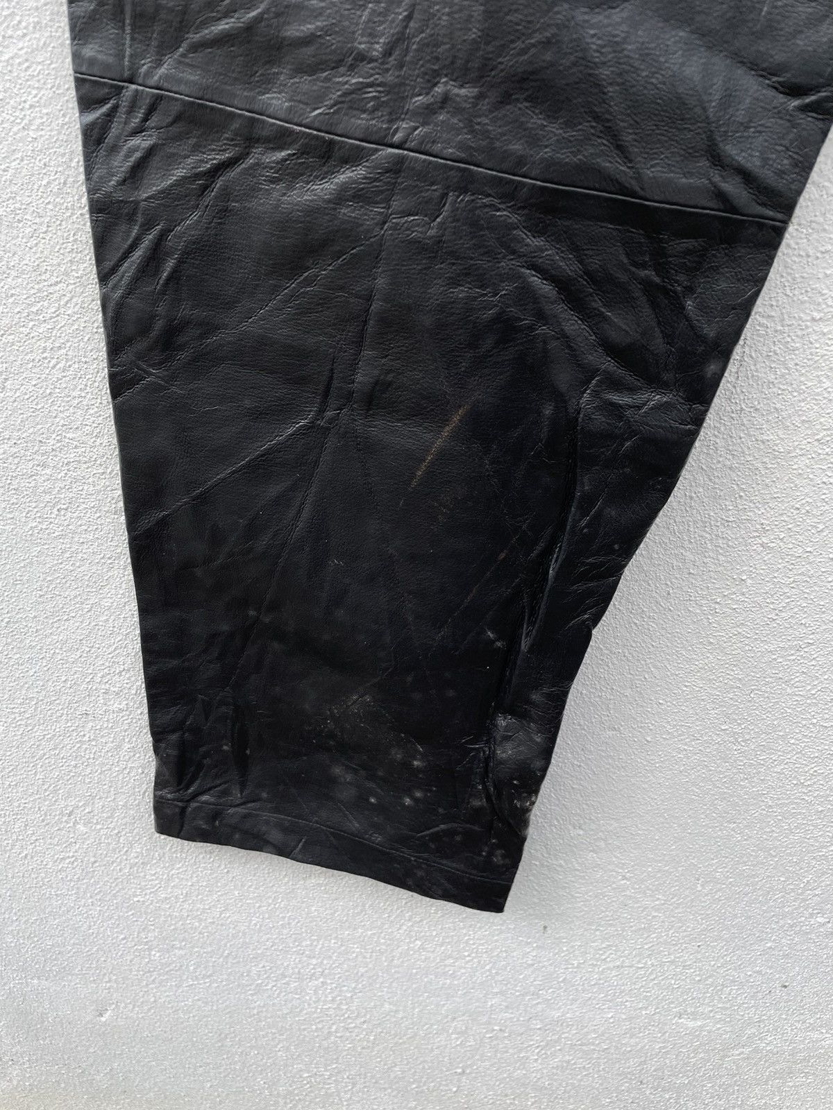Genuine Leather Vintage Essebi Faded Leather Pants Made In Italy Size US 32 / EU 48 - 12 Thumbnail