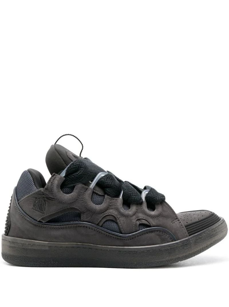 Grey Curb Oversized Laces Sneakers