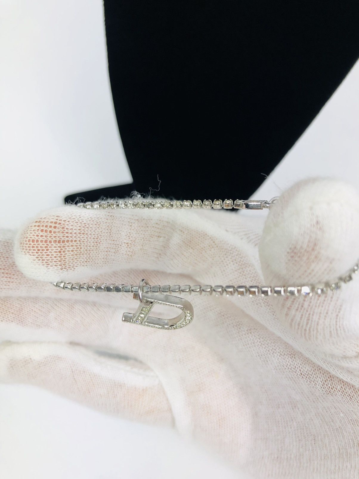 Dior Dior encrusted D bracelet Size ONE SIZE - 3 Thumbnail