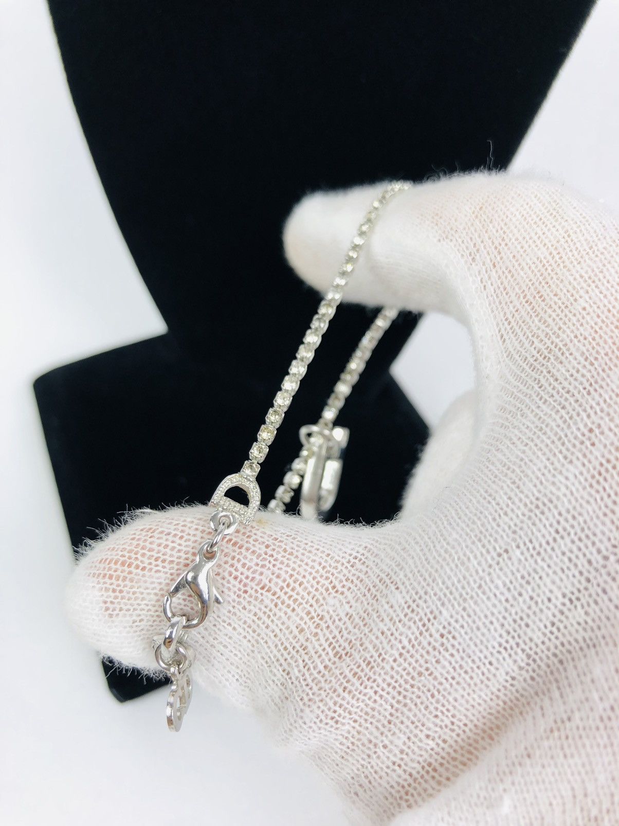 Dior Dior encrusted D bracelet Size ONE SIZE - 4 Thumbnail