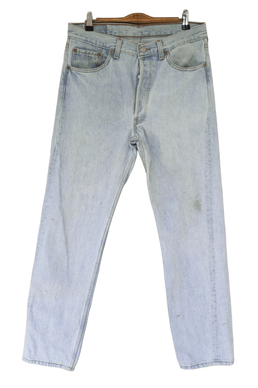Levi's 90s Vintage Levis 501 Lightwash Denim 33x32 Size US 32 / EU 48 - 2 Thumbnail