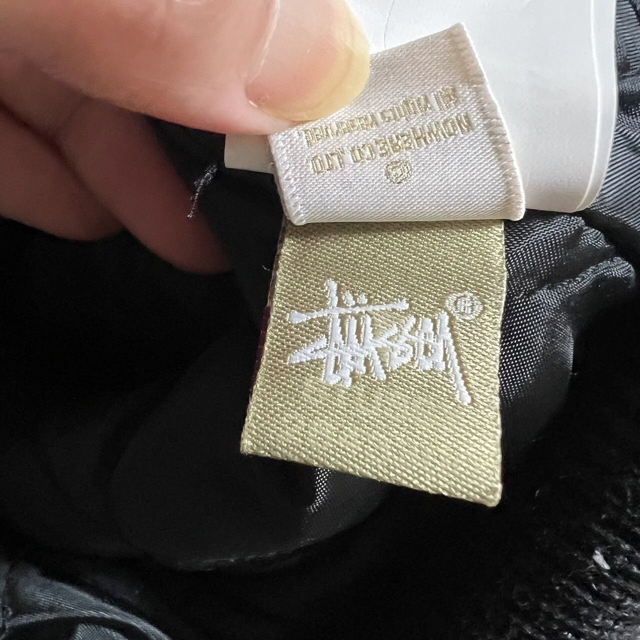 Bape BAPE stussy versity jacket black/beige Size US M / EU 48-50 / 2 - 7 Thumbnail