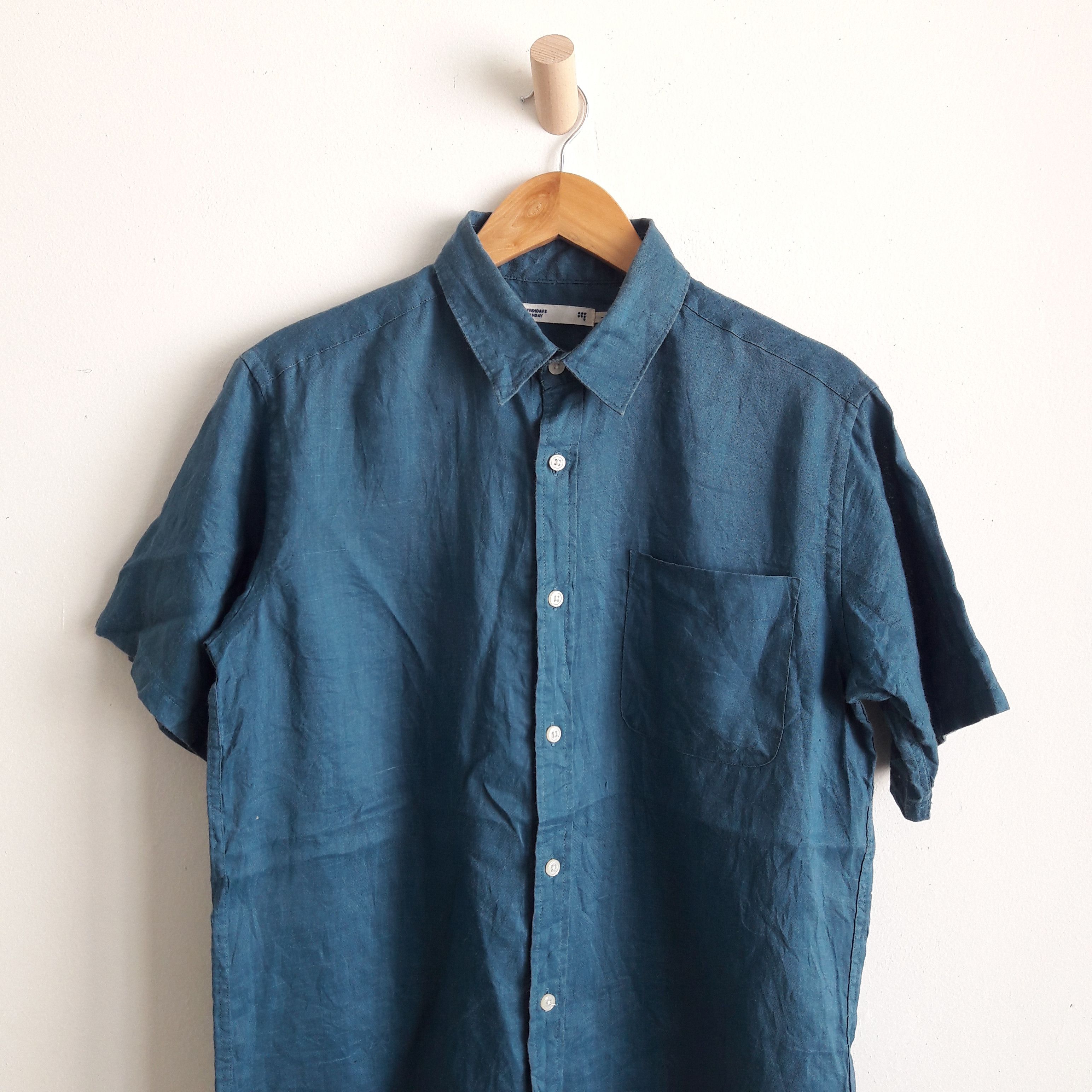 Japanese Brand 🔥Japanese brand sevendays sunday plain linen shirt Size US L / EU 52-54 / 3 - 2 Thumbnail