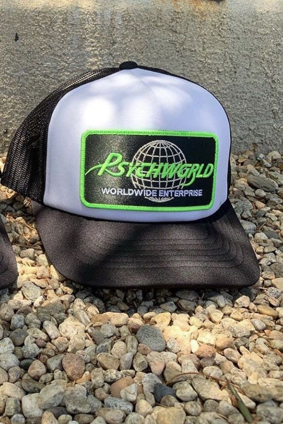 image of Psychworld Enterprise Trucker Hat in Black/White, Men's