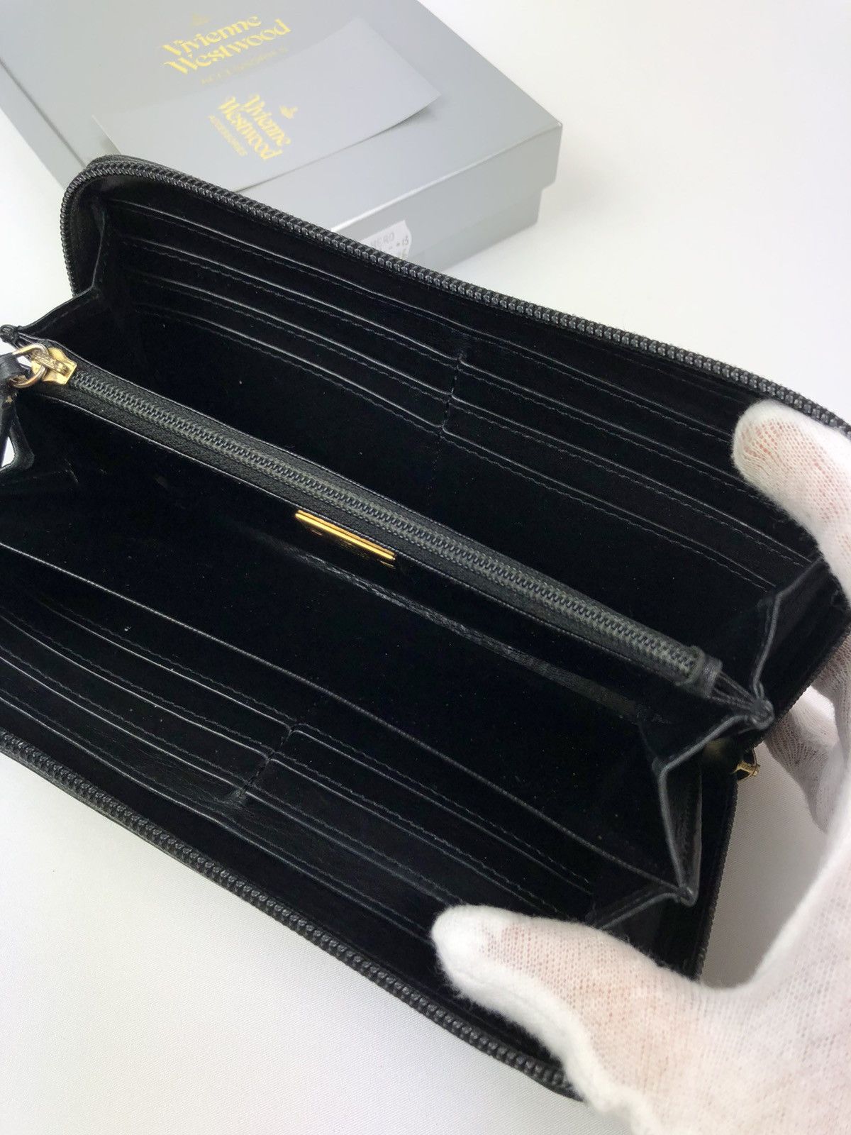Vivienne Westwood Black orb zippy wallet Size ONE SIZE - 3 Thumbnail