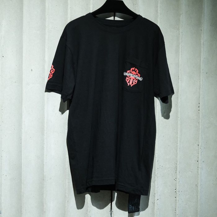 Chrome Hearts CHROME HEARTS VINE DAGGER RED TEE | Grailed