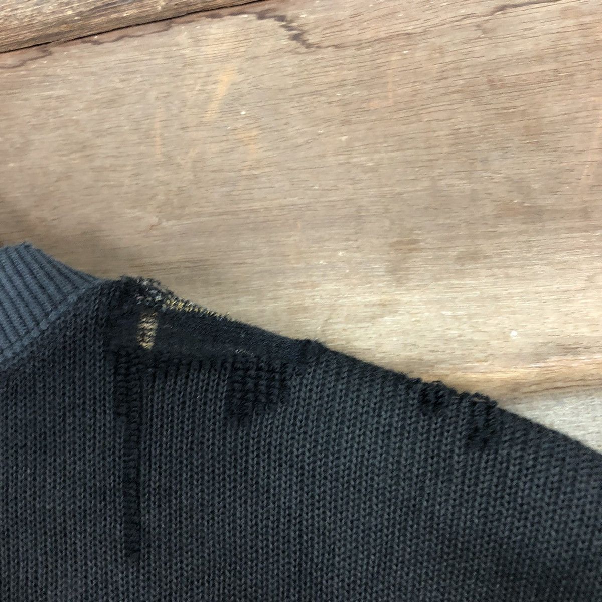 Lancel Lancel Black alphabet sweatshirt distressed knitwear #3951 Size US M / EU 48-50 / 2 - 15 Thumbnail