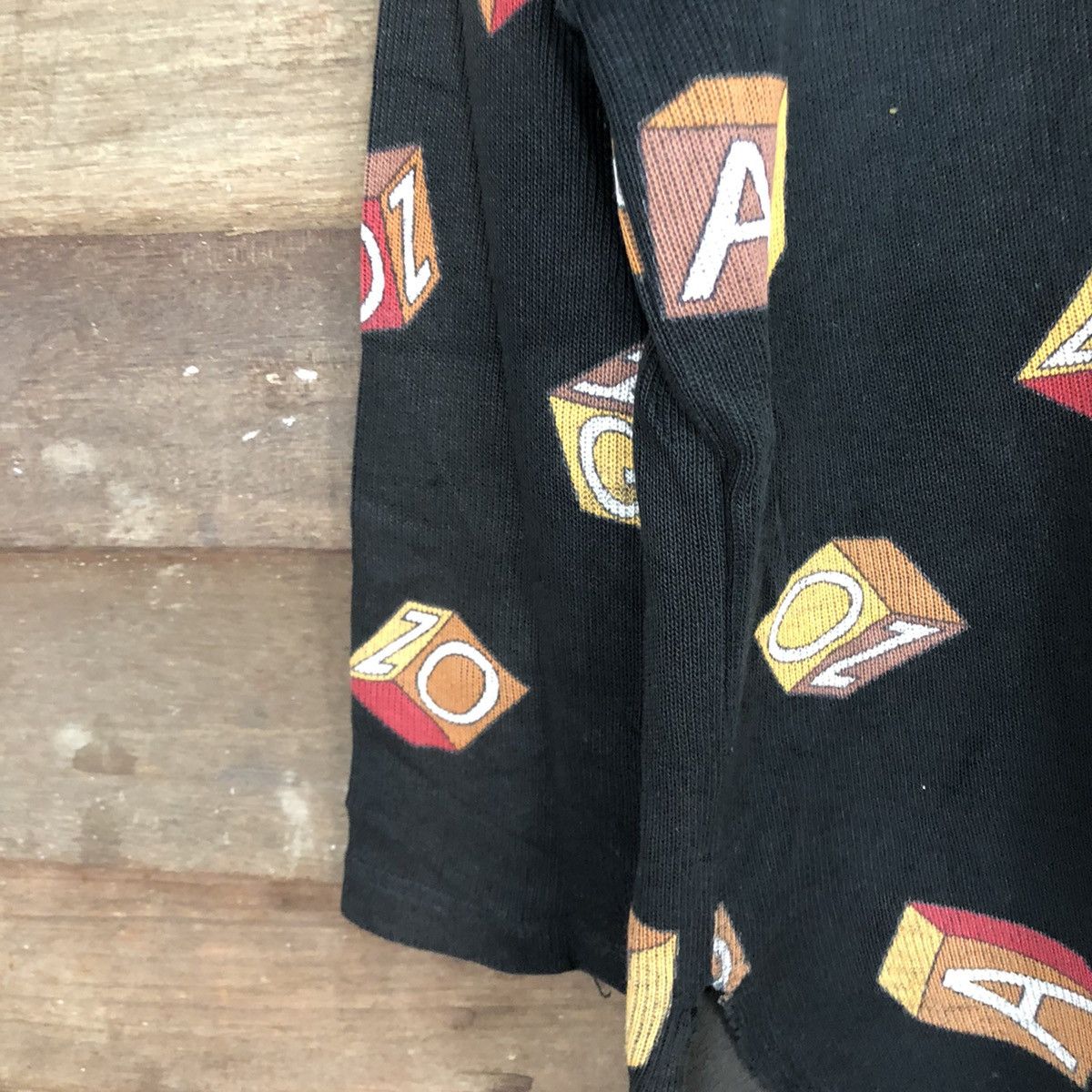 Lancel Lancel Black alphabet sweatshirt distressed knitwear #3951 Size US M / EU 48-50 / 2 - 6 Thumbnail
