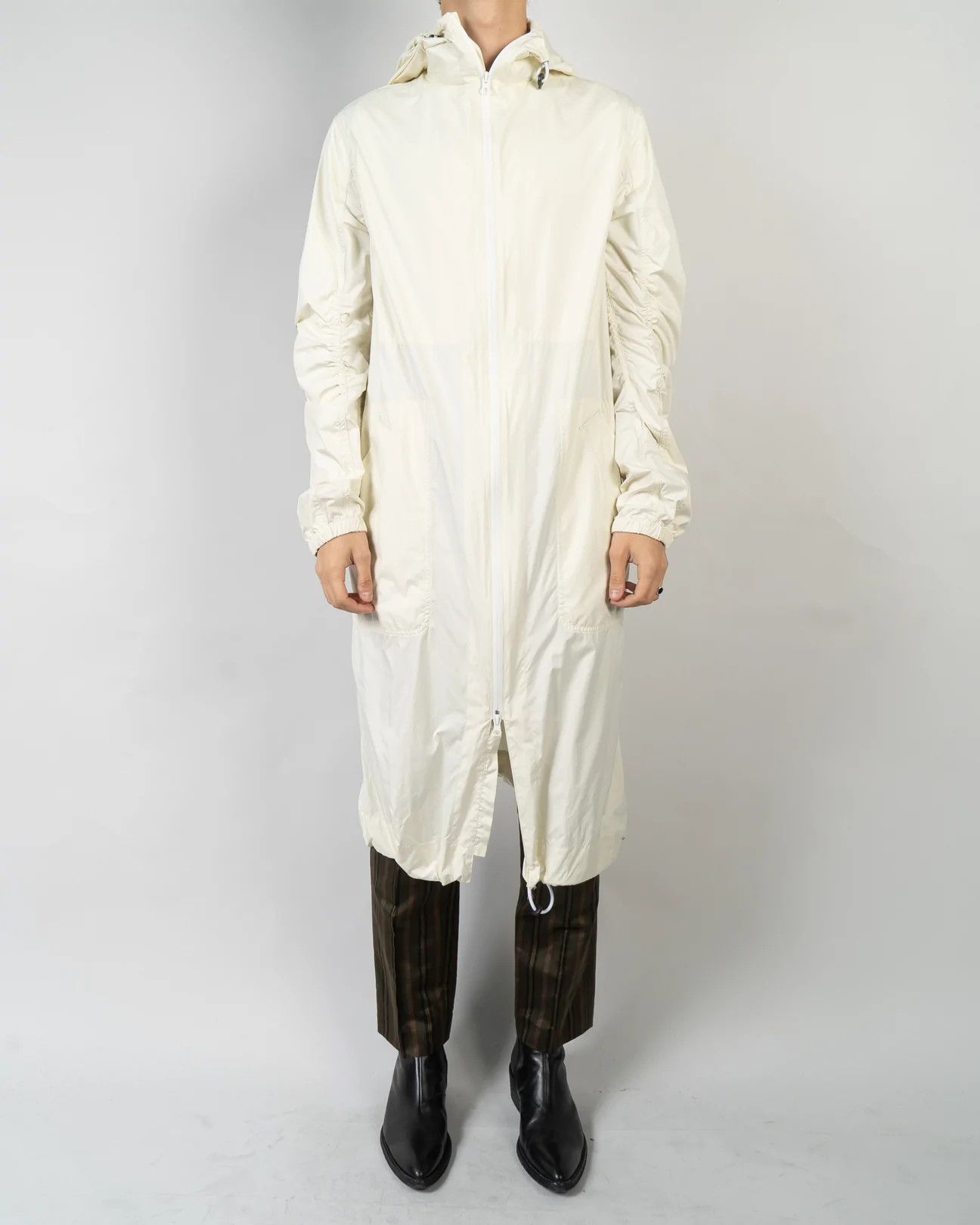 Haider Ackermann SS20 Ivory Nylon Overcoat 1 of 1 Prototype Size US S / EU 44-46 / 1 - 4 Thumbnail