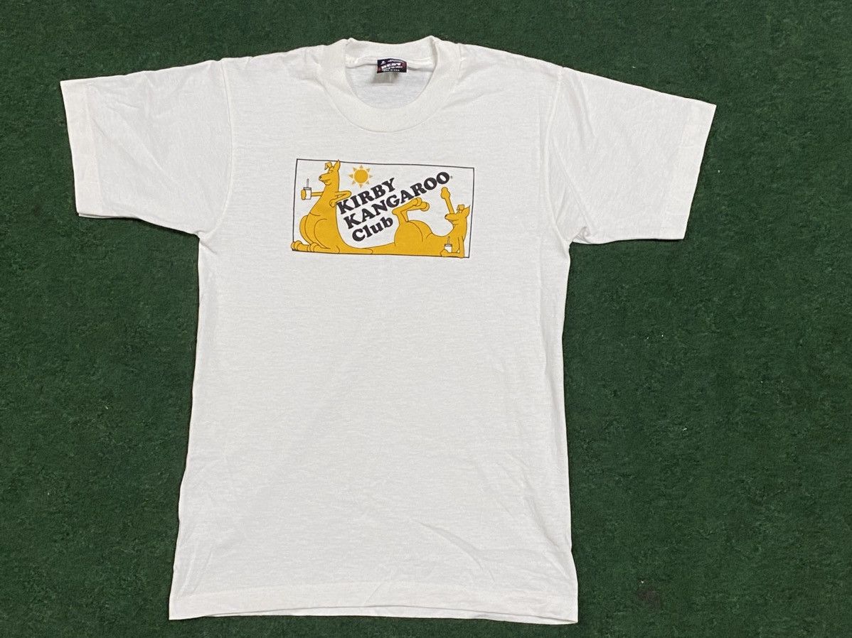 Fruit Of The Loom Vintage 90s Kirby Kangaroo Club Single Stitch Tee Size US S / EU 44-46 / 1 - 1 Thumbnail