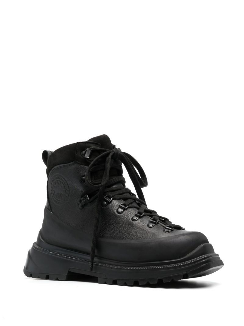 Black Journey Leather Ankle Boots