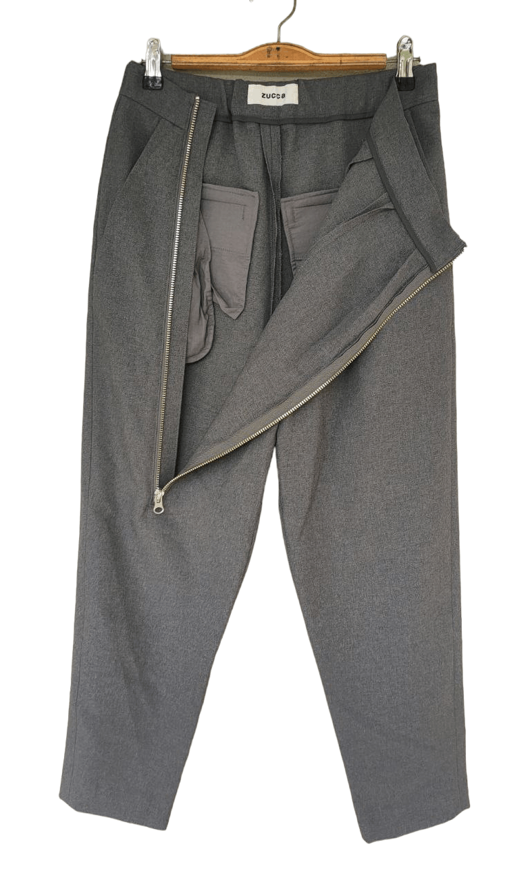 Zucca Zucca Asymmetrical Zipper Pant Size 27" / US 4 / IT 40 - 1 Thumbnail