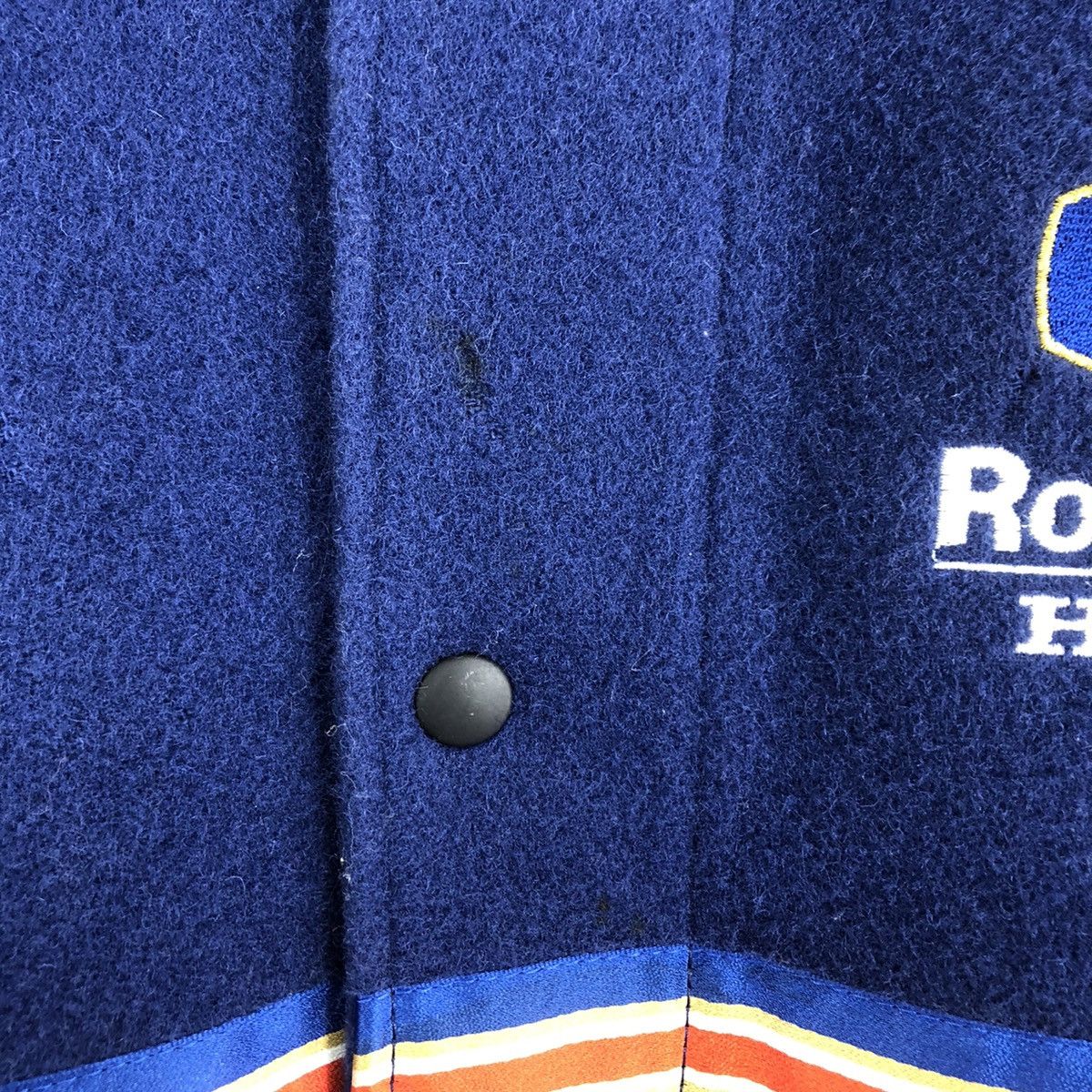Honda VINTAGE HONDA ROTHMANS RACING VARSITY LEATHER JACKET Size US L / EU 52-54 / 3 - 18 Thumbnail