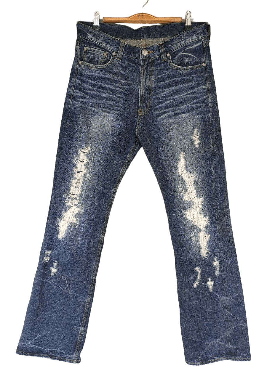 Beauty Beast ❎ Japanese Distressed Denim Size US 32 / EU 48 - 1 Thumbnail