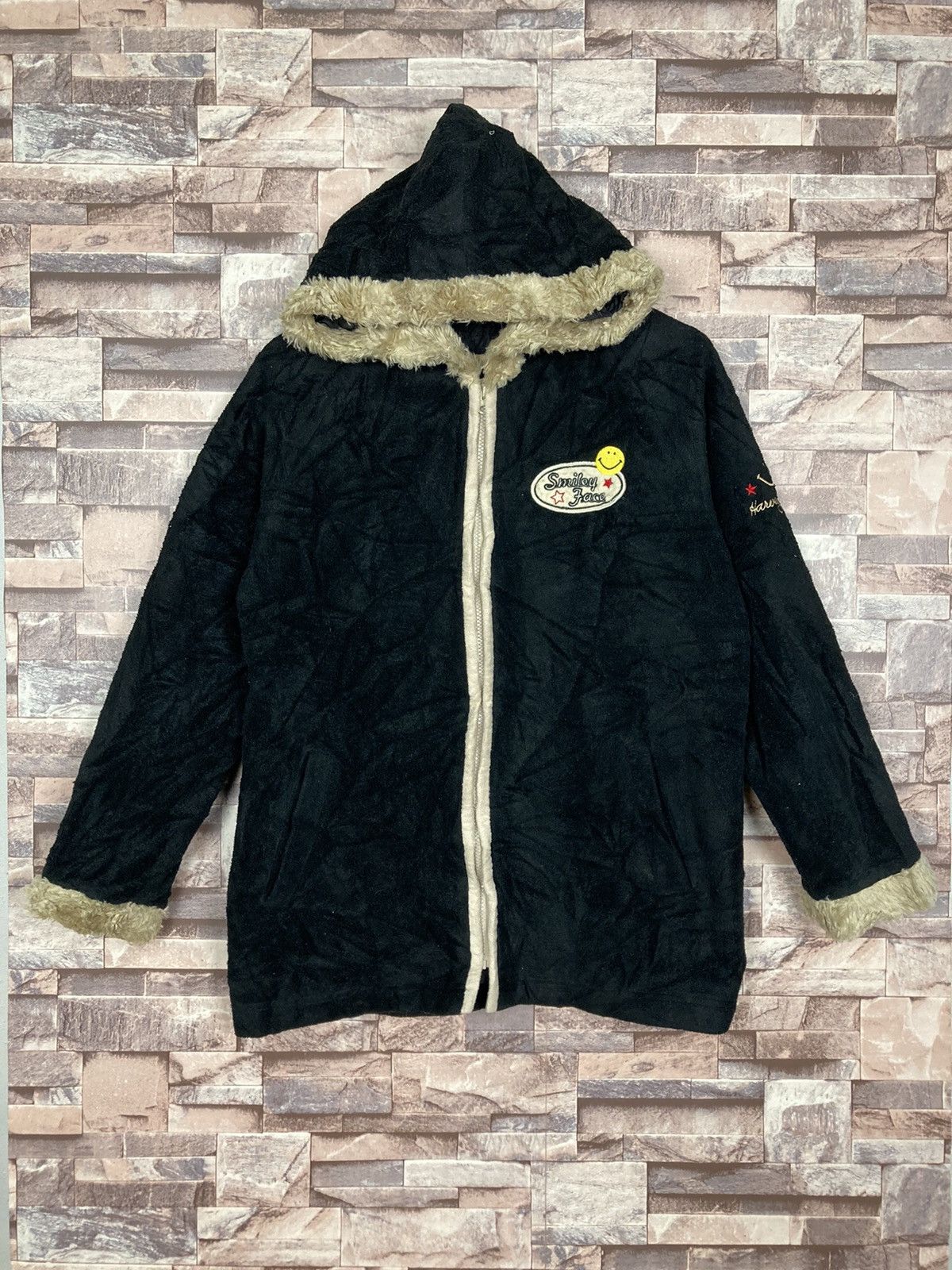 Japanese Brand Smiley face sweater hoodie fleece #20-5 Size US M / EU 48-50 / 2 - 1 Thumbnail